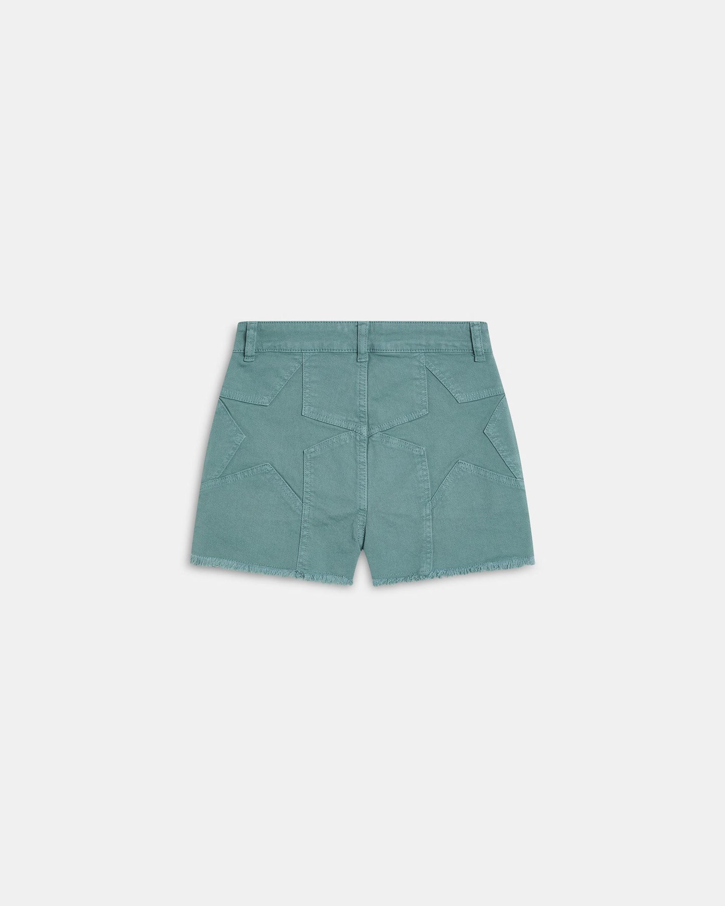 Shorts Estrellas Traseras Verde Agua