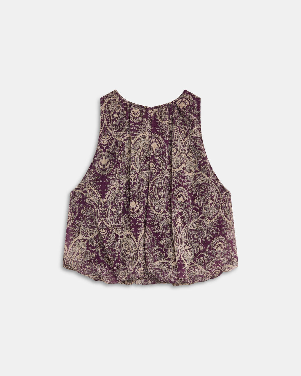 Top Fluido Estampado Roxo