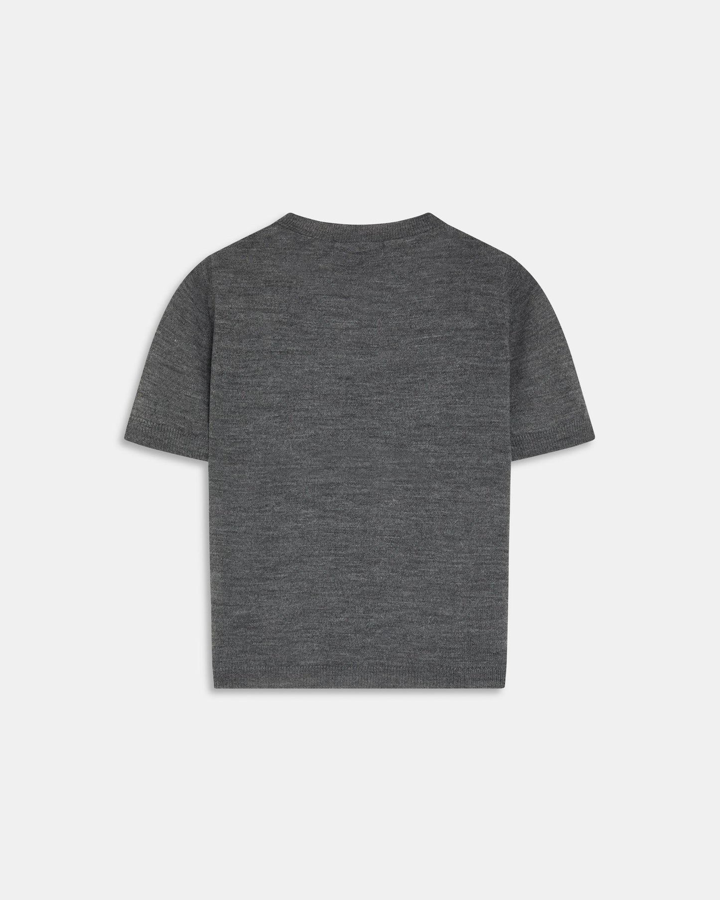 Top Punto Fino Manga Corta Gris