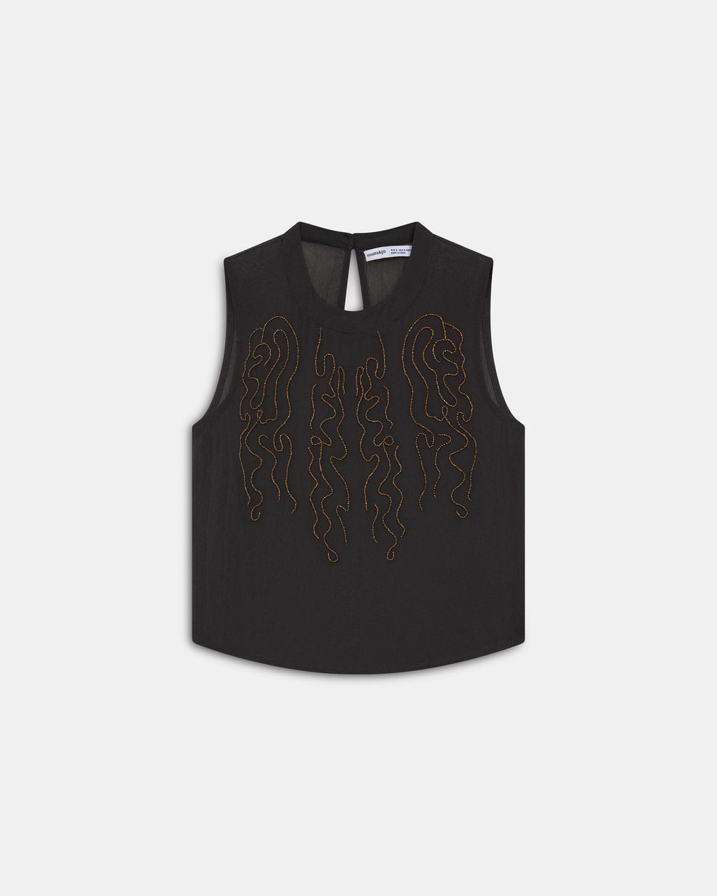 Top Abalorios Mini Antracita