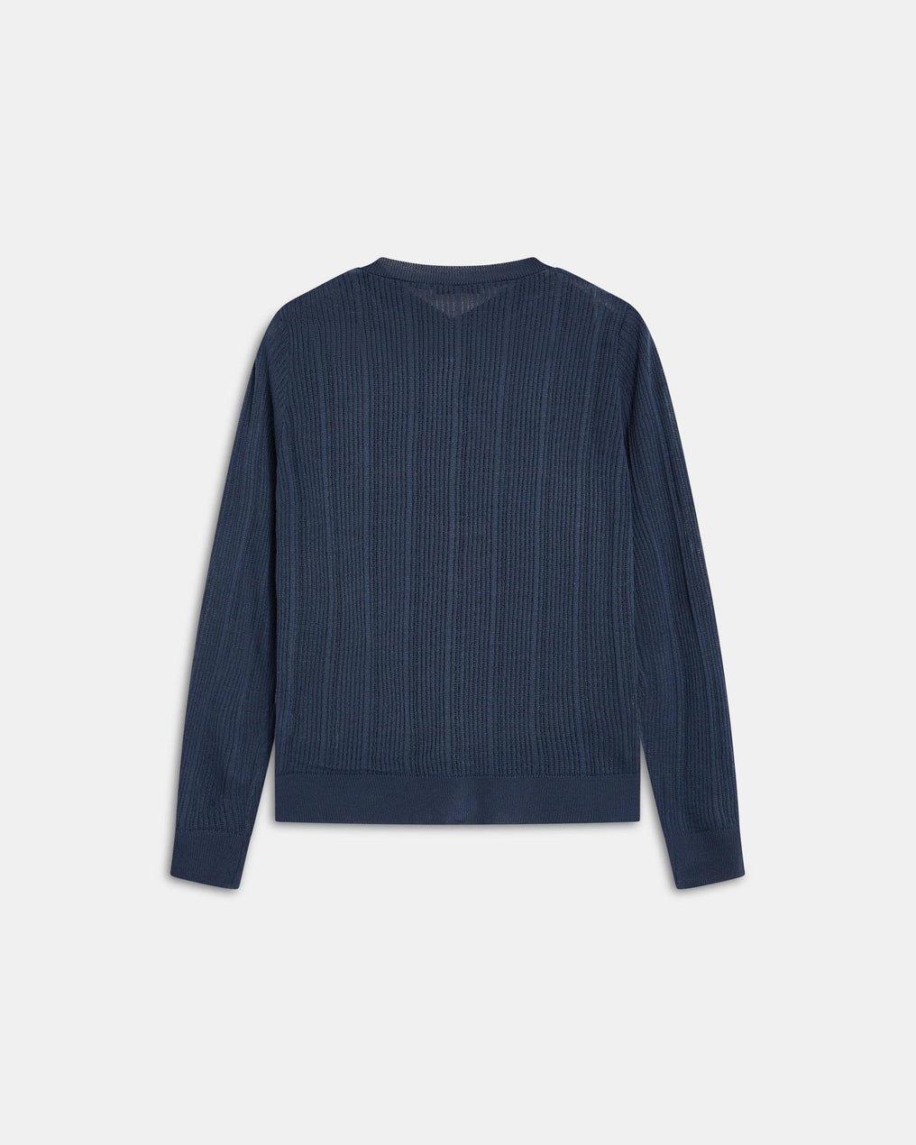 Veste Maille Côtelé Bleu