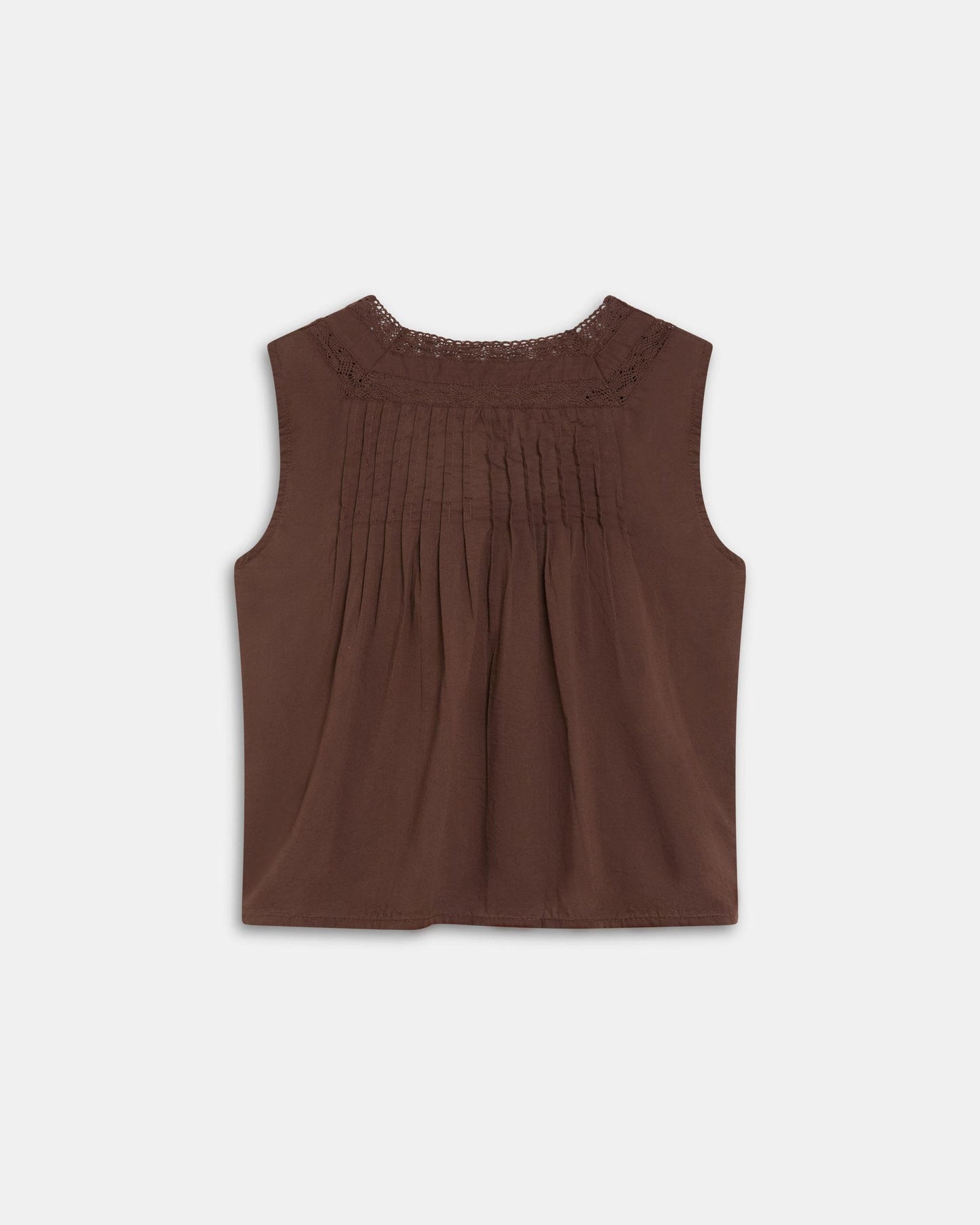 Brown Lace Tops