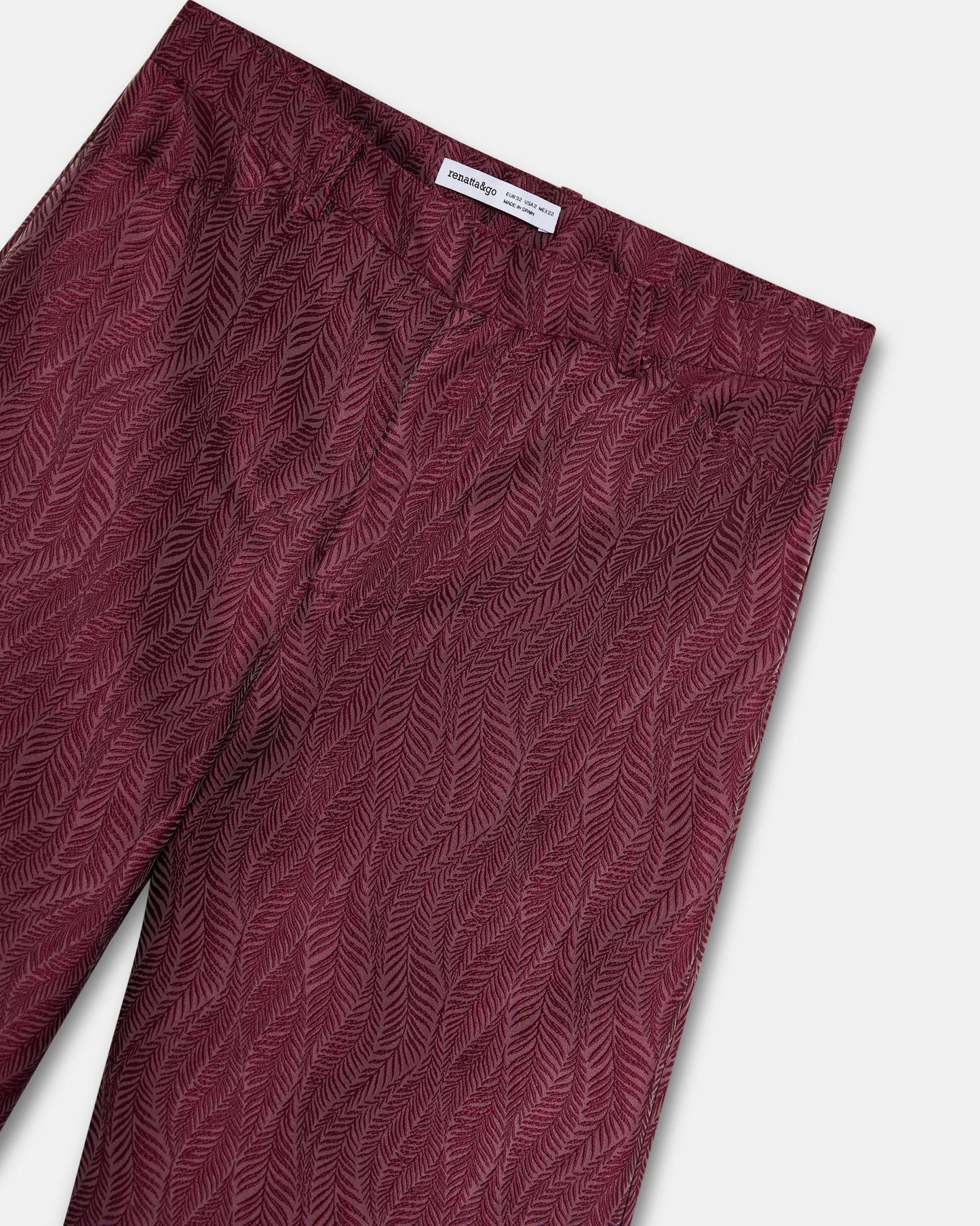 Garnet Textured Trousers