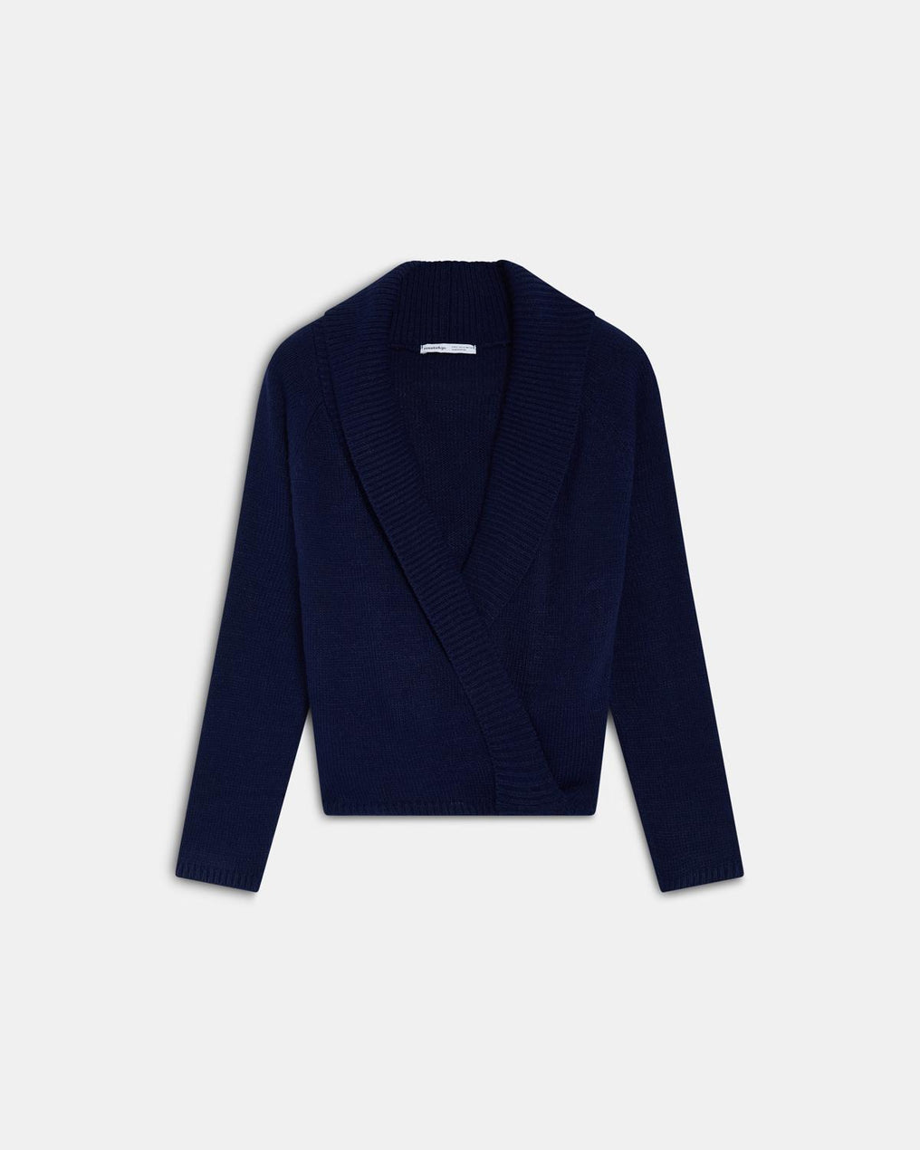 Pull Croisé Bleu Marine