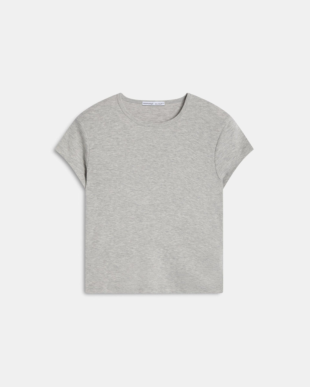 Camiseta Básica Manga Corta Gris