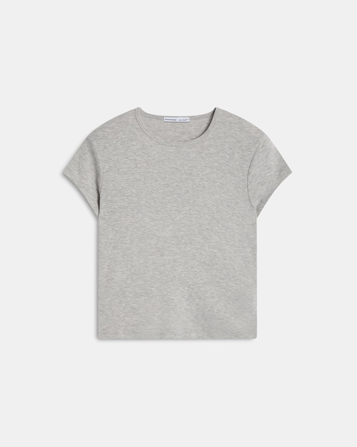 Camiseta Básica Manga Corta Gris