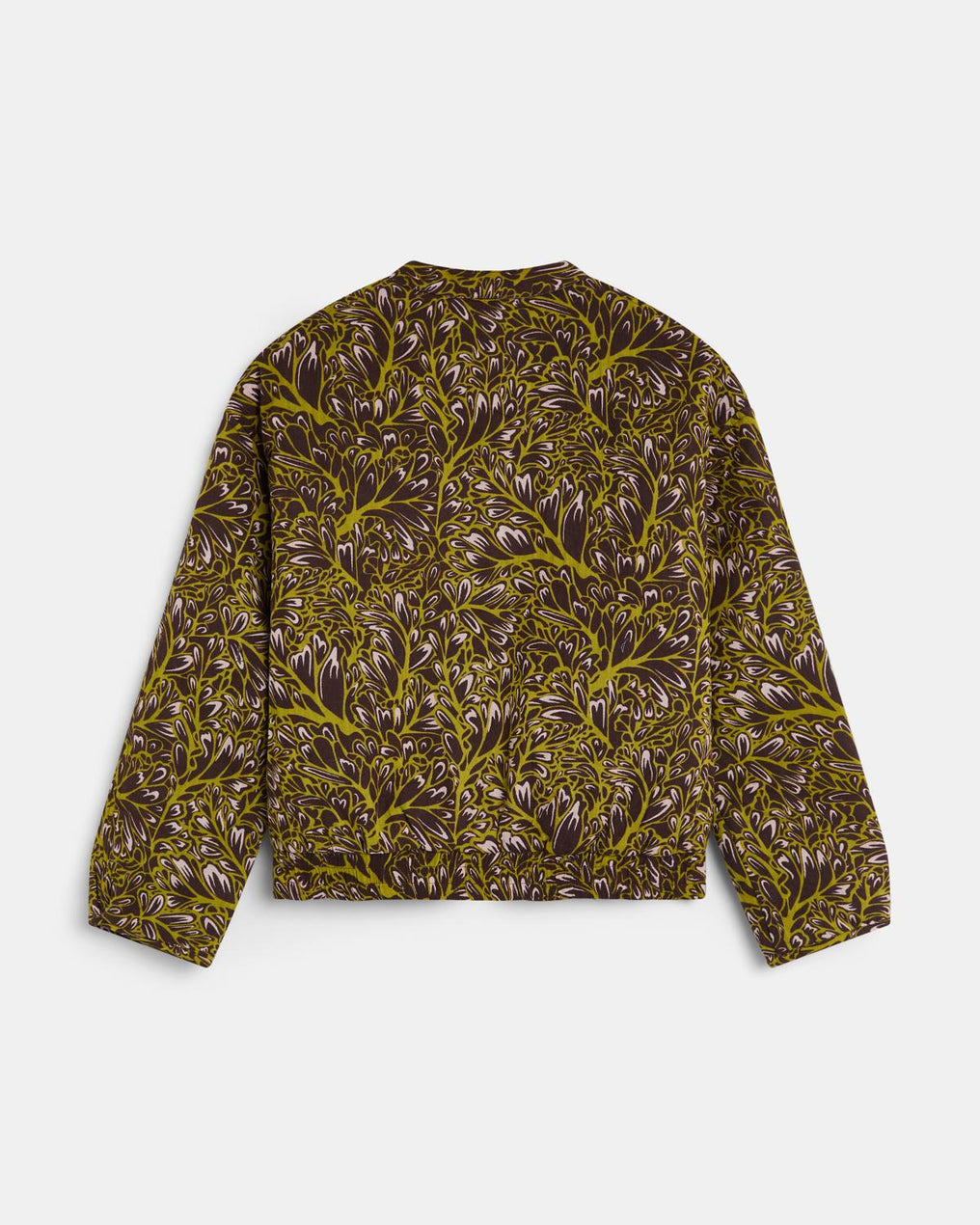 Chaqueta Bomber Estampado Marrón