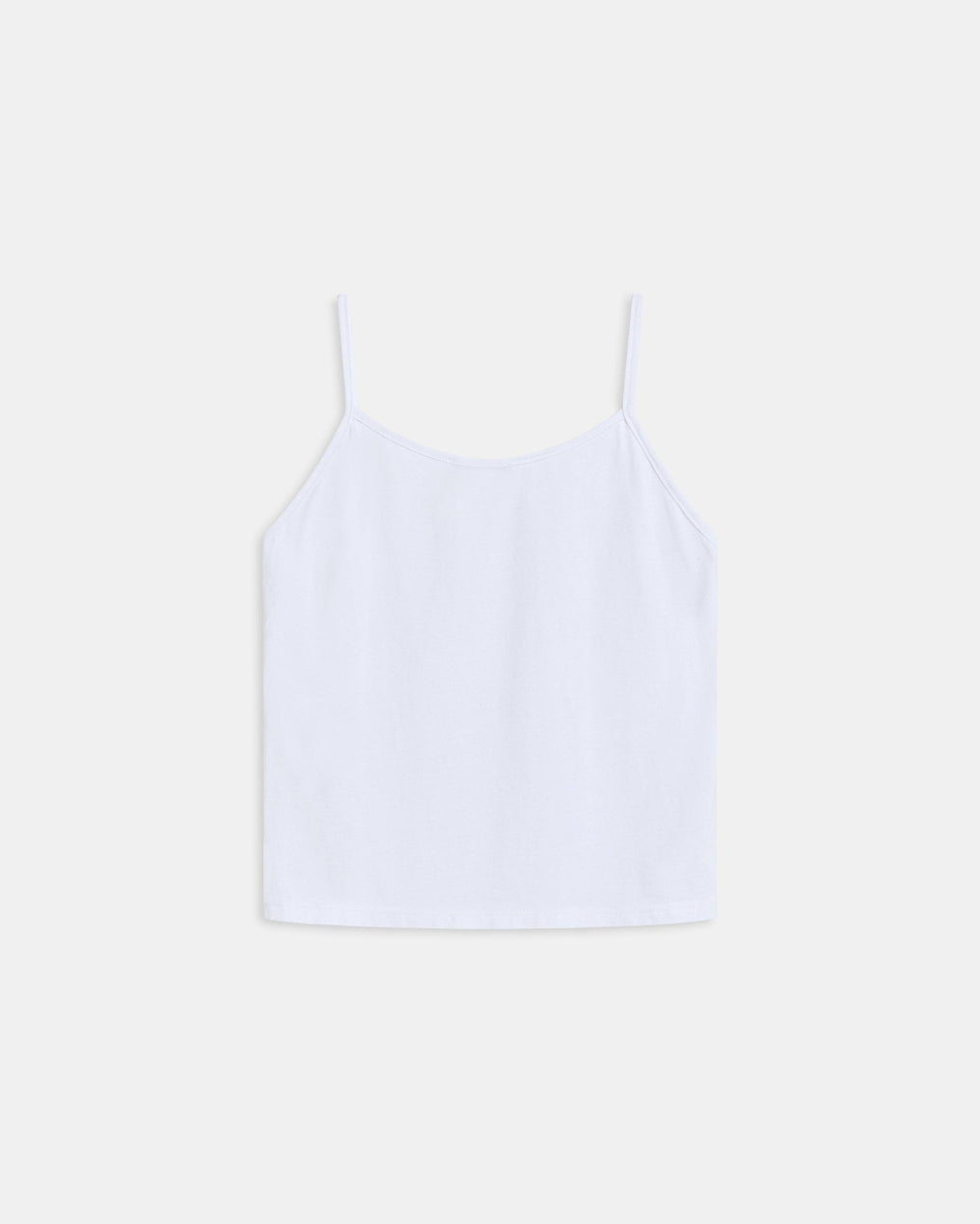White Ribbed Strap T-Shirt