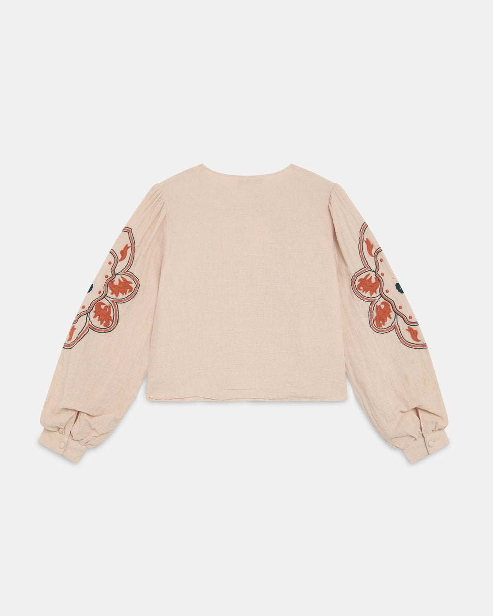 Sobrecamisa Bordados Etnicos Rosa Palo