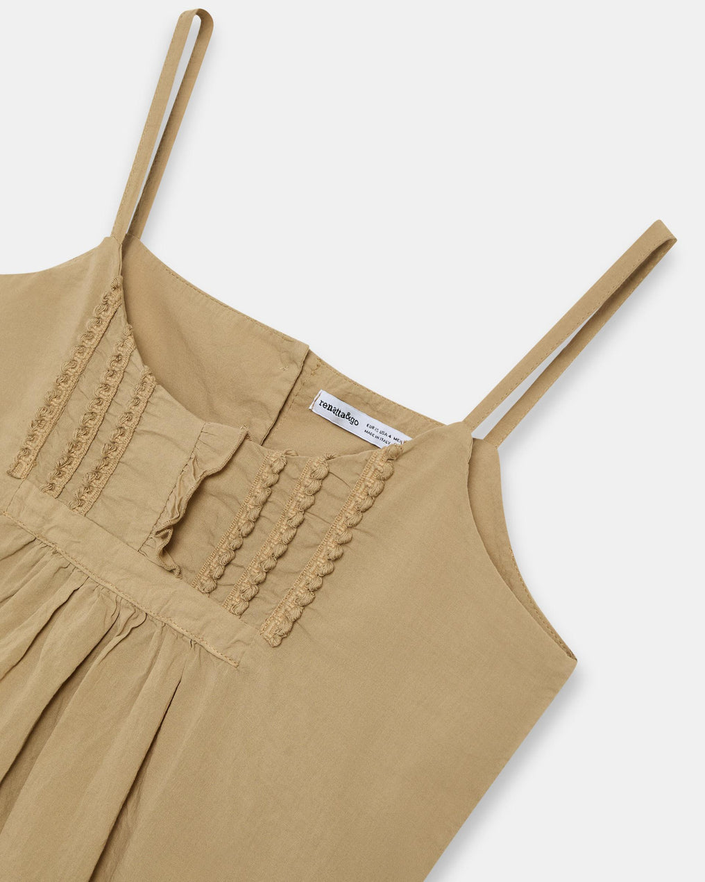 Taupe Cami Top with Front Detail