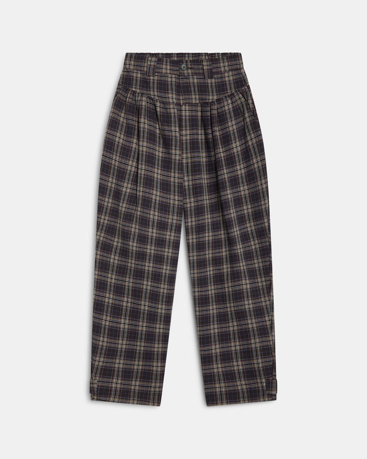 Pantalons Caneçó Quadres Marró