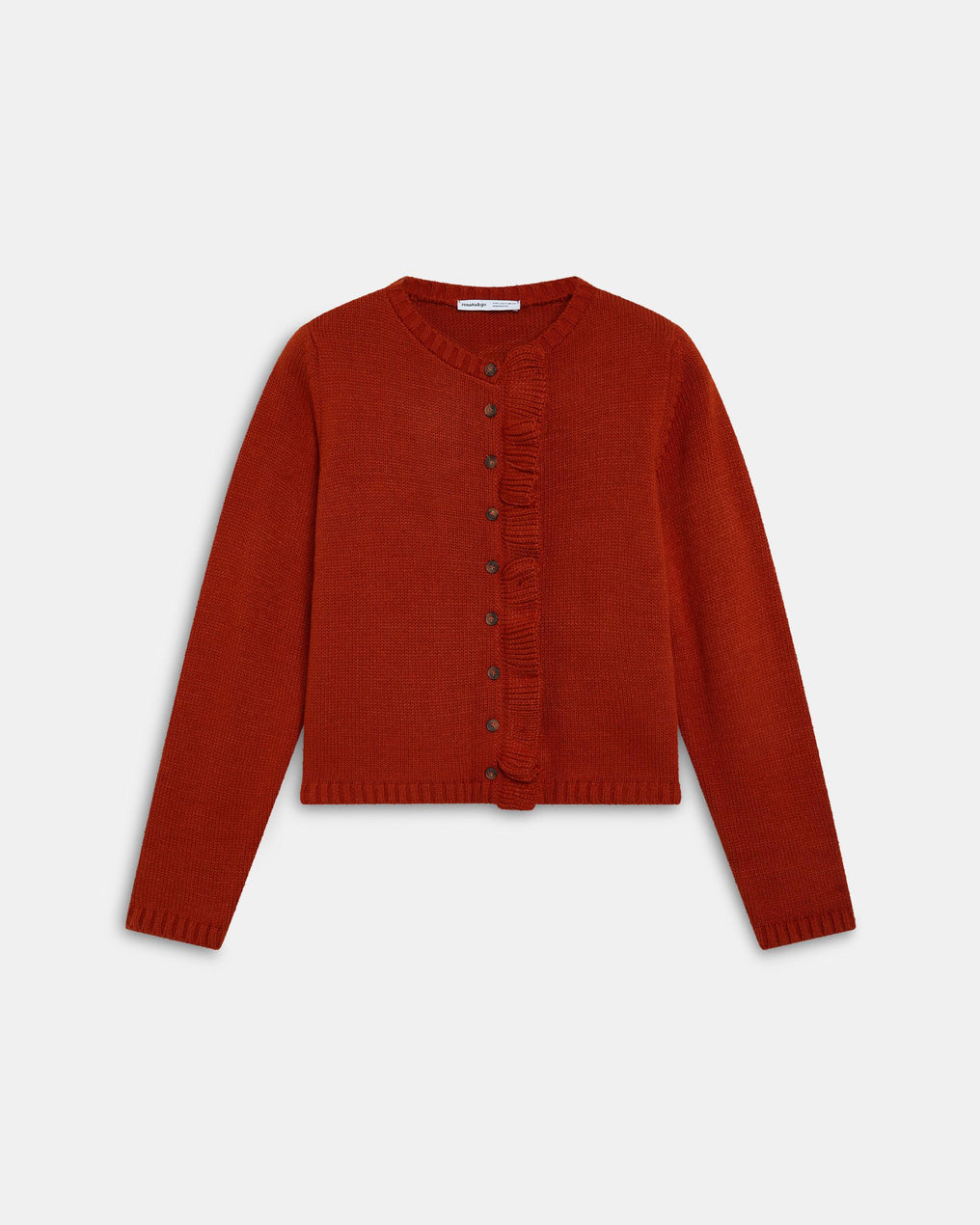 Cardigan Terracotta à Volant