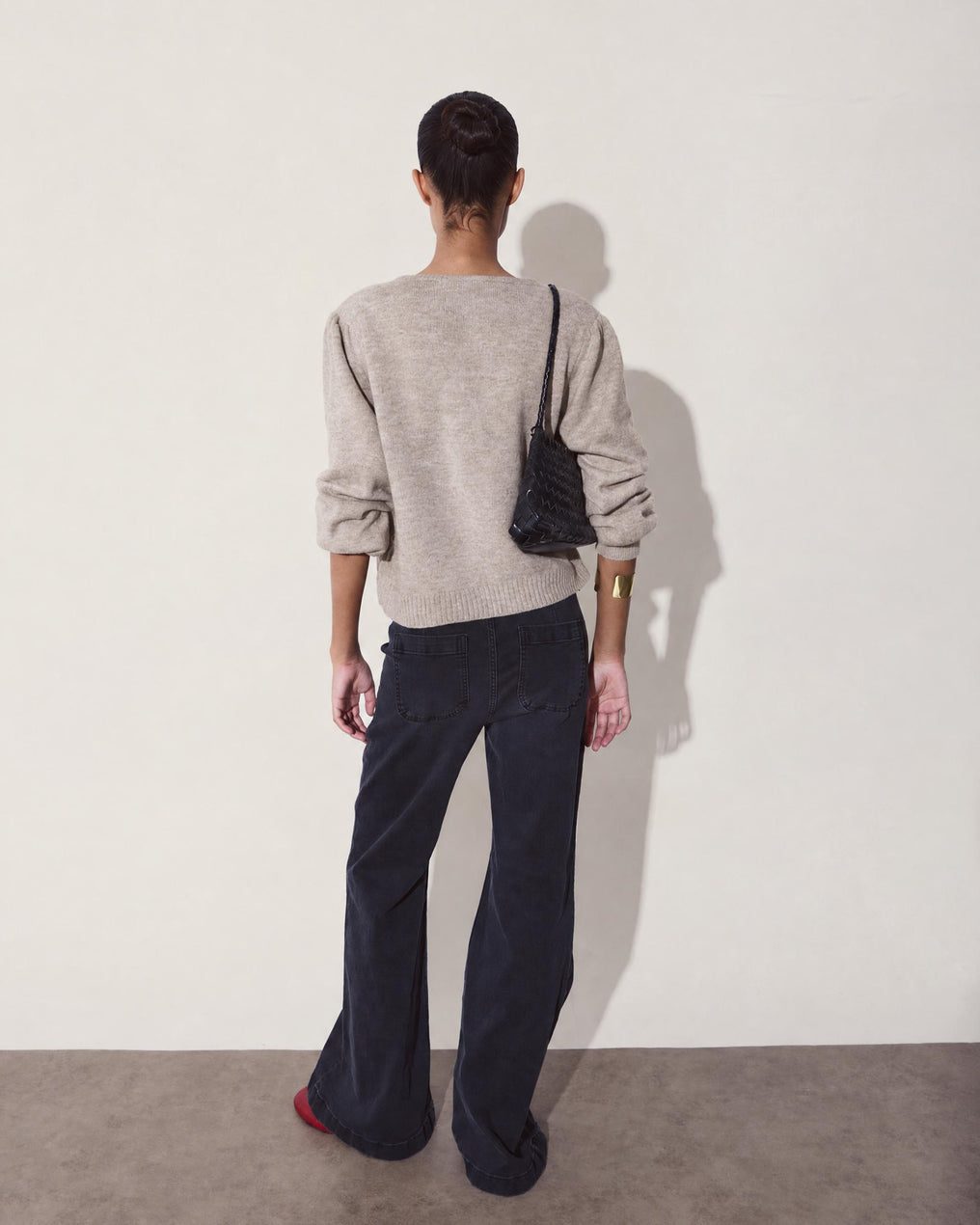 Chaqueta Cruzada Lazada Beige
