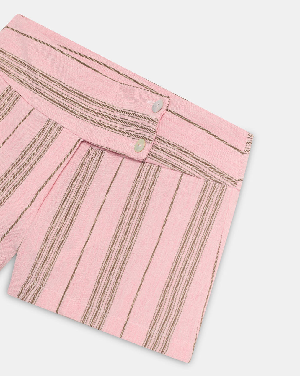 Shorts Triple Cinturilla Rayas Rosa