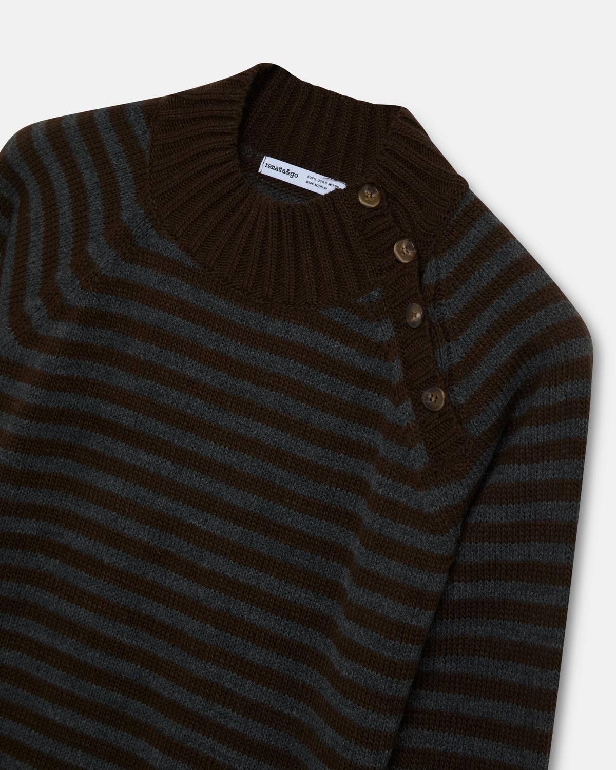 Jertsea Raglan Manga Botoiak Marrak Marroia