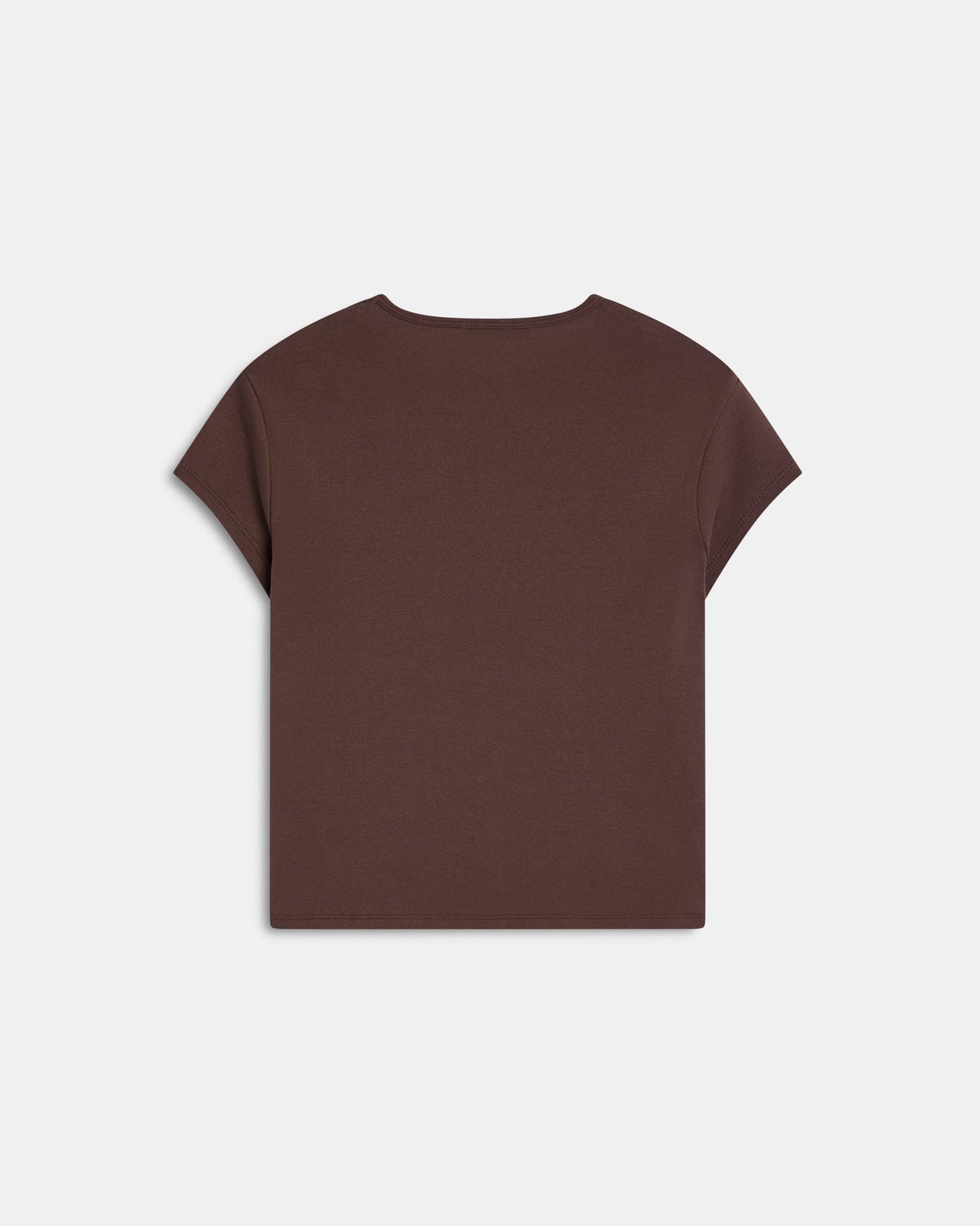 Camiseta Básica Manga Corta Marrón