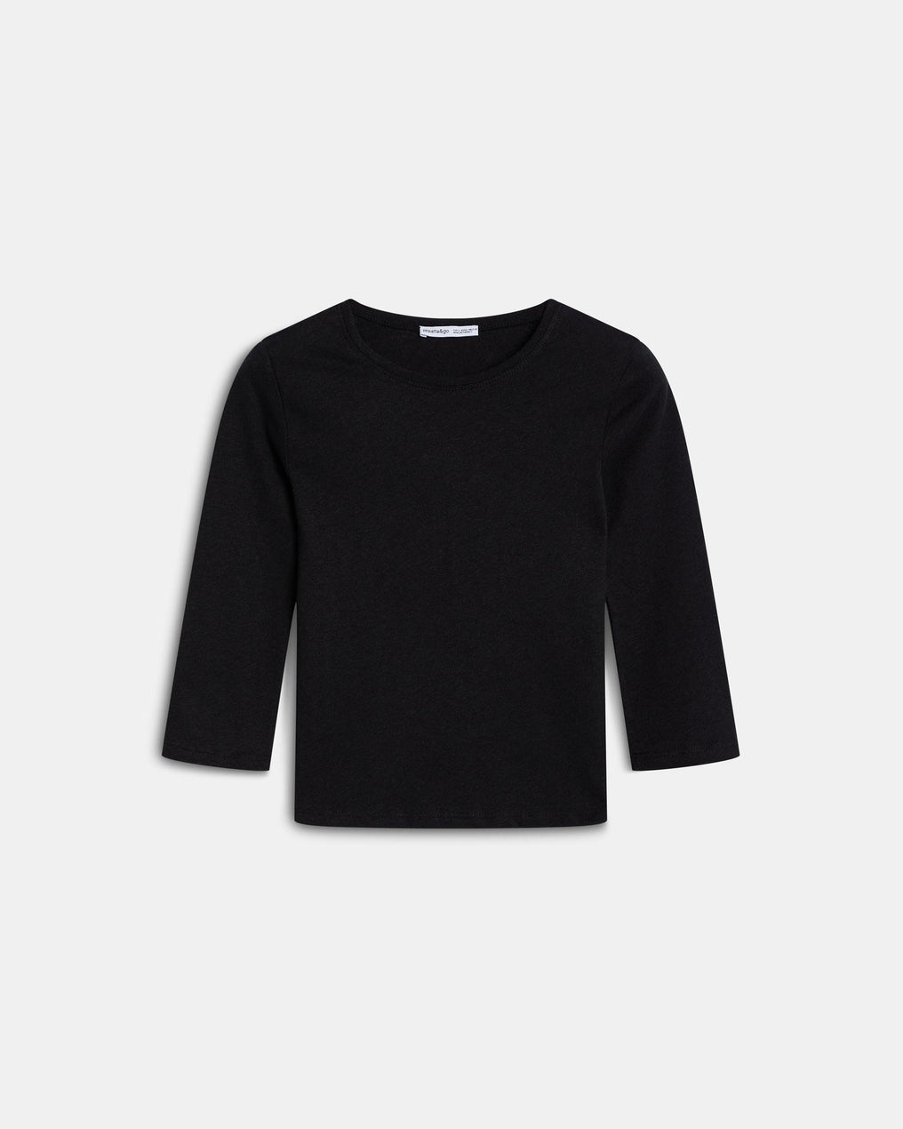 Basic Cap-Sleeve T-shirt Black