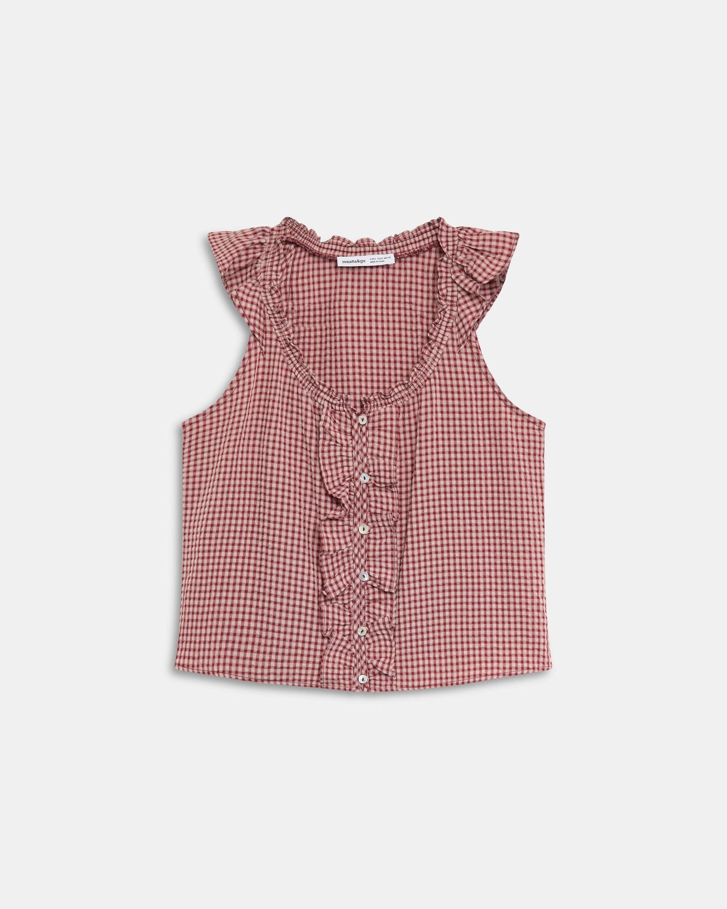 Top Sem Mangas Quadros Rosa