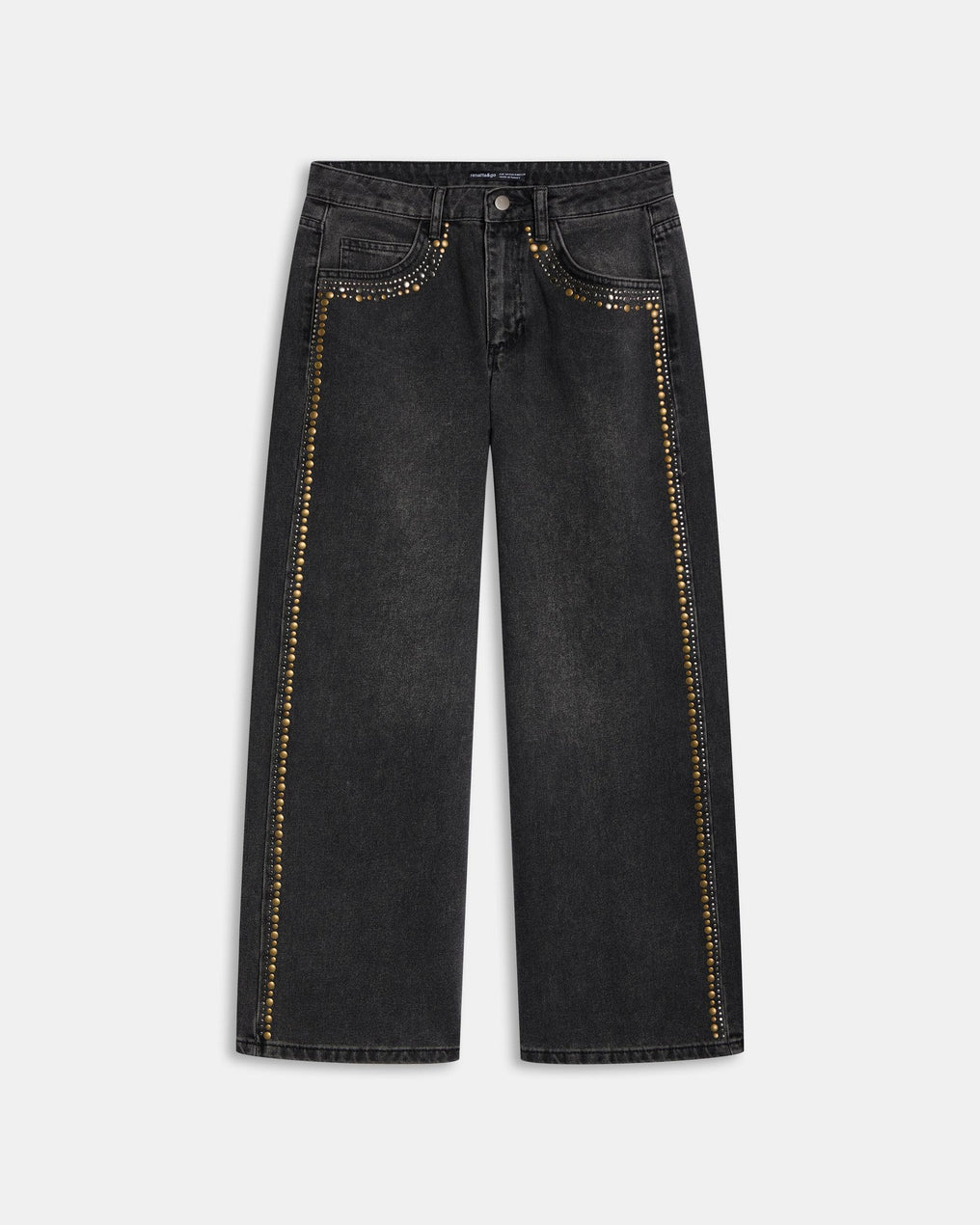 Jeans Tachas Bicolor Antracite