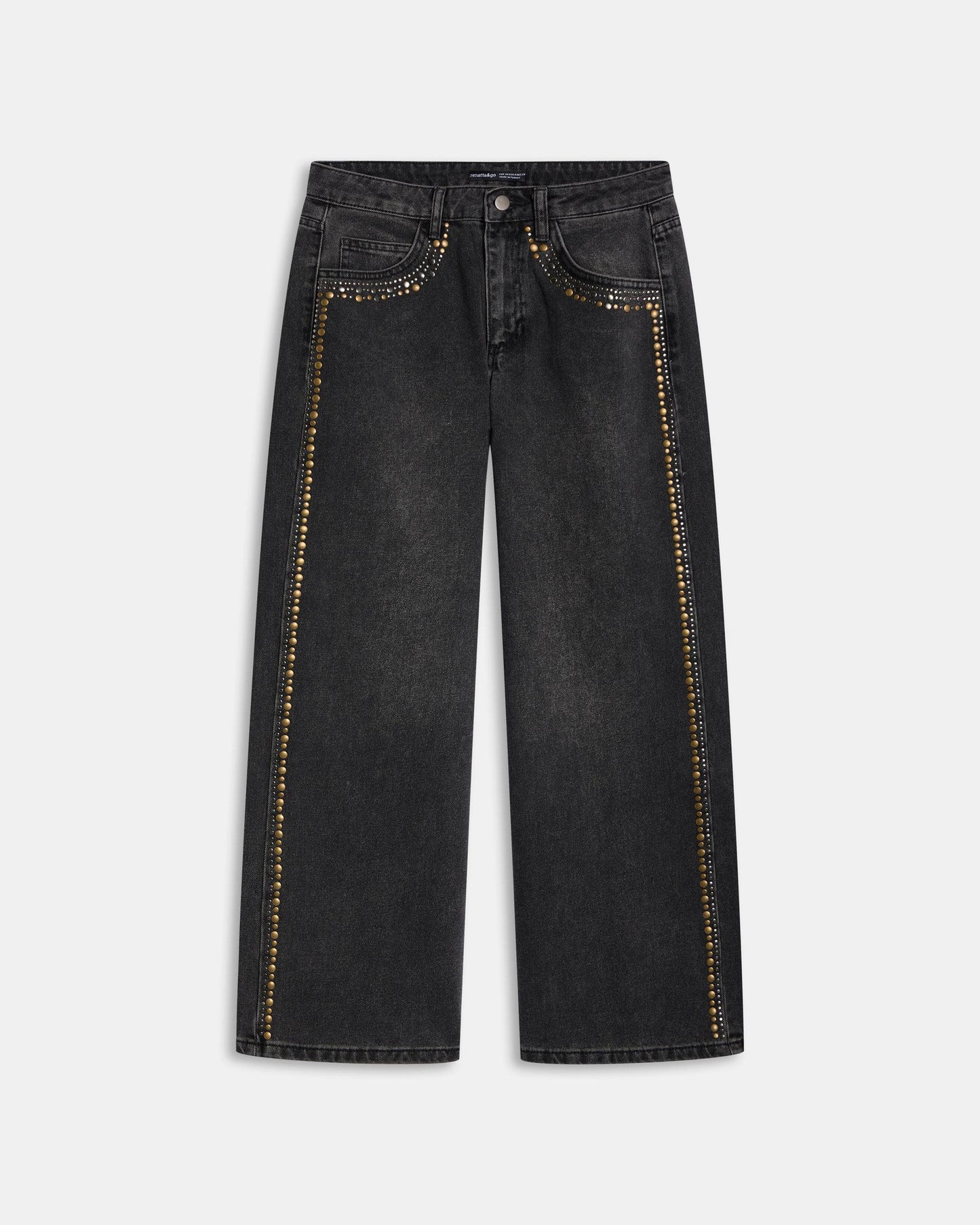 Jeans Tachas Bicolor Antracite