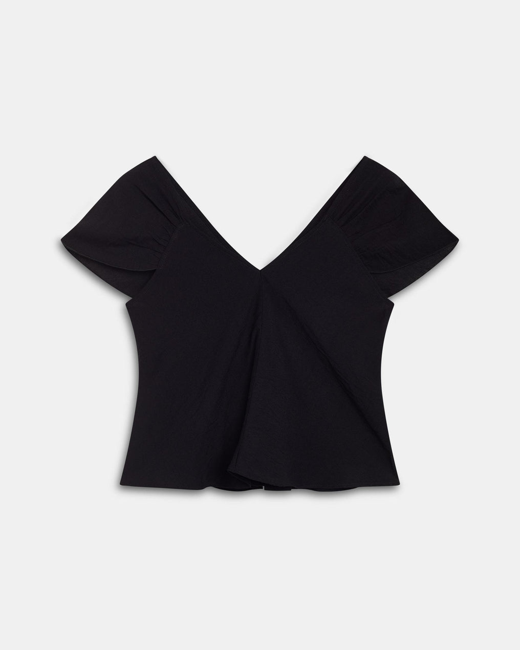 Blusa Decote em V Costas Preto