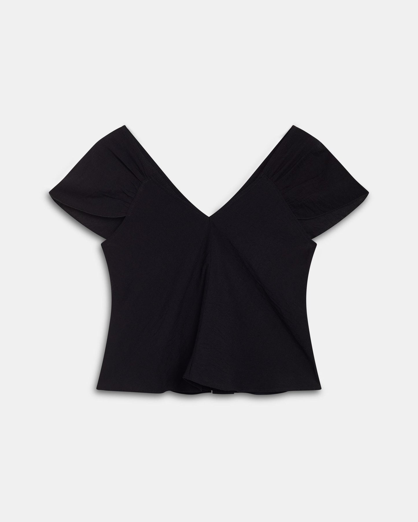 Blusa Decote em V Costas Preto