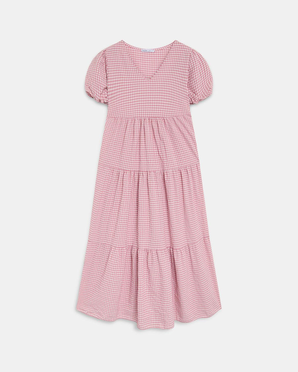 Vestido Comprido com Cortes Rosa