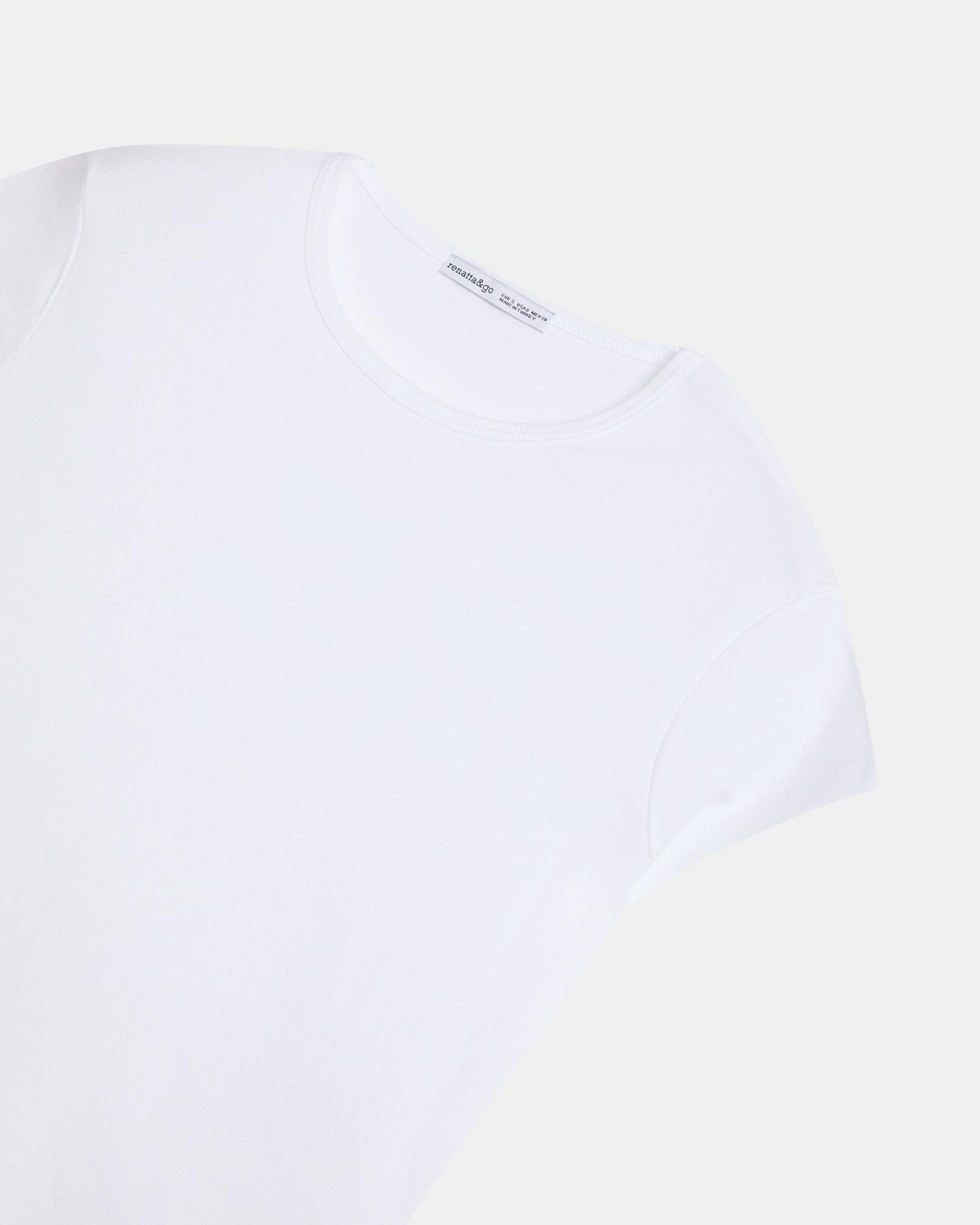 T-shirt Básica Manga Curta Branca