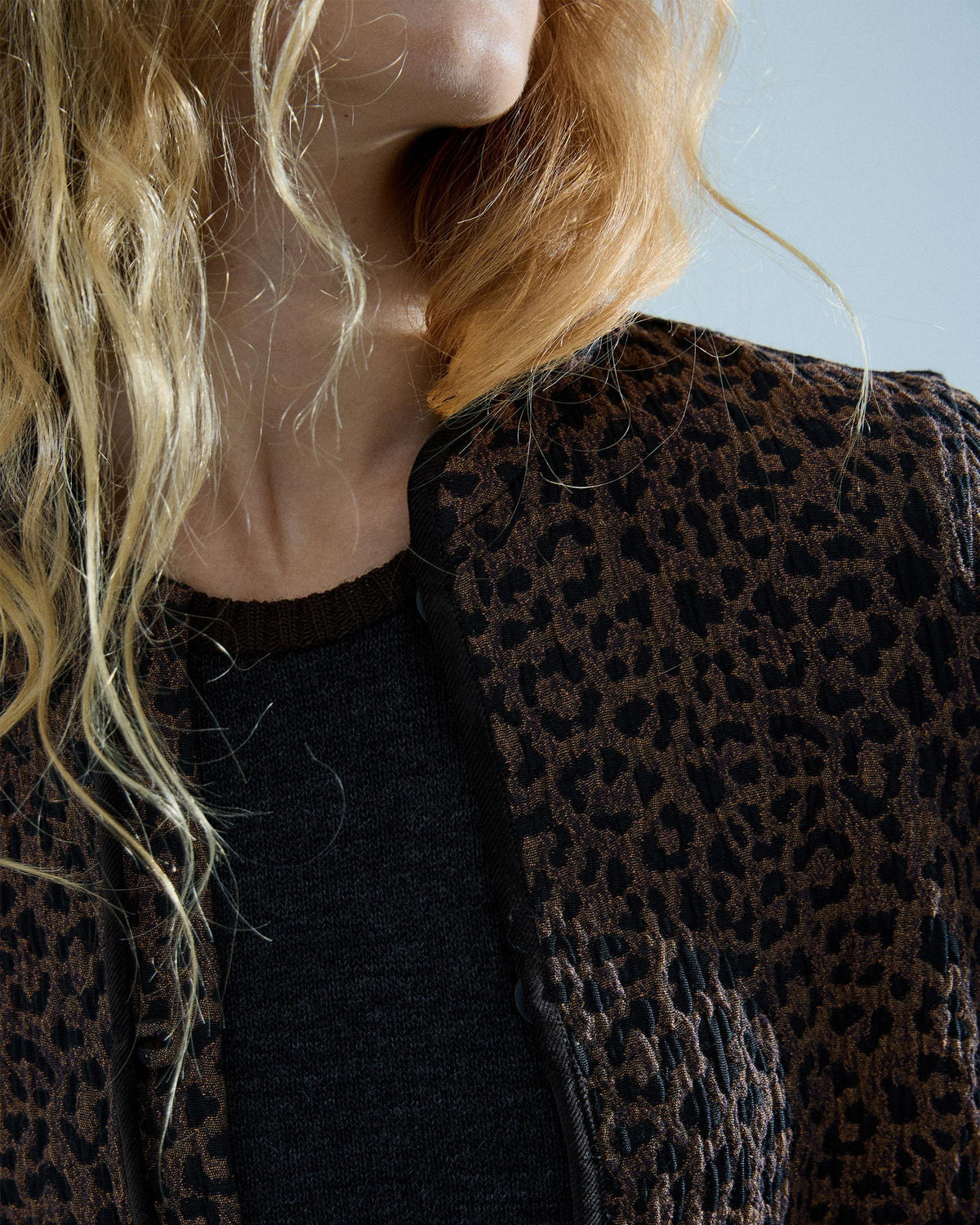 Chaqueta Animal Print Marrón
