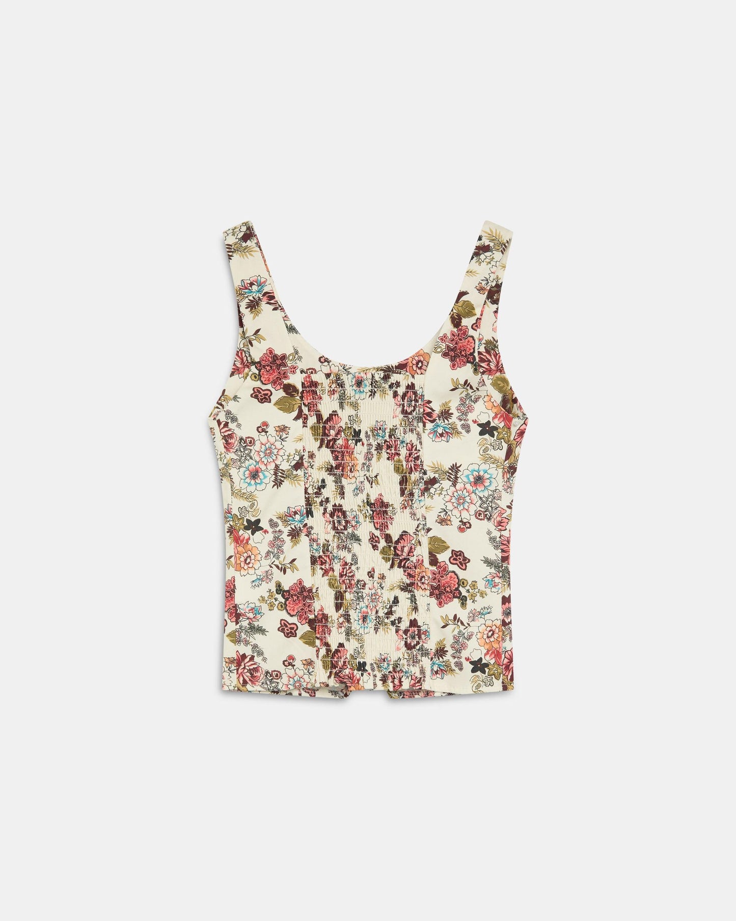 Top Corsetero Estampado Floral Multicolor