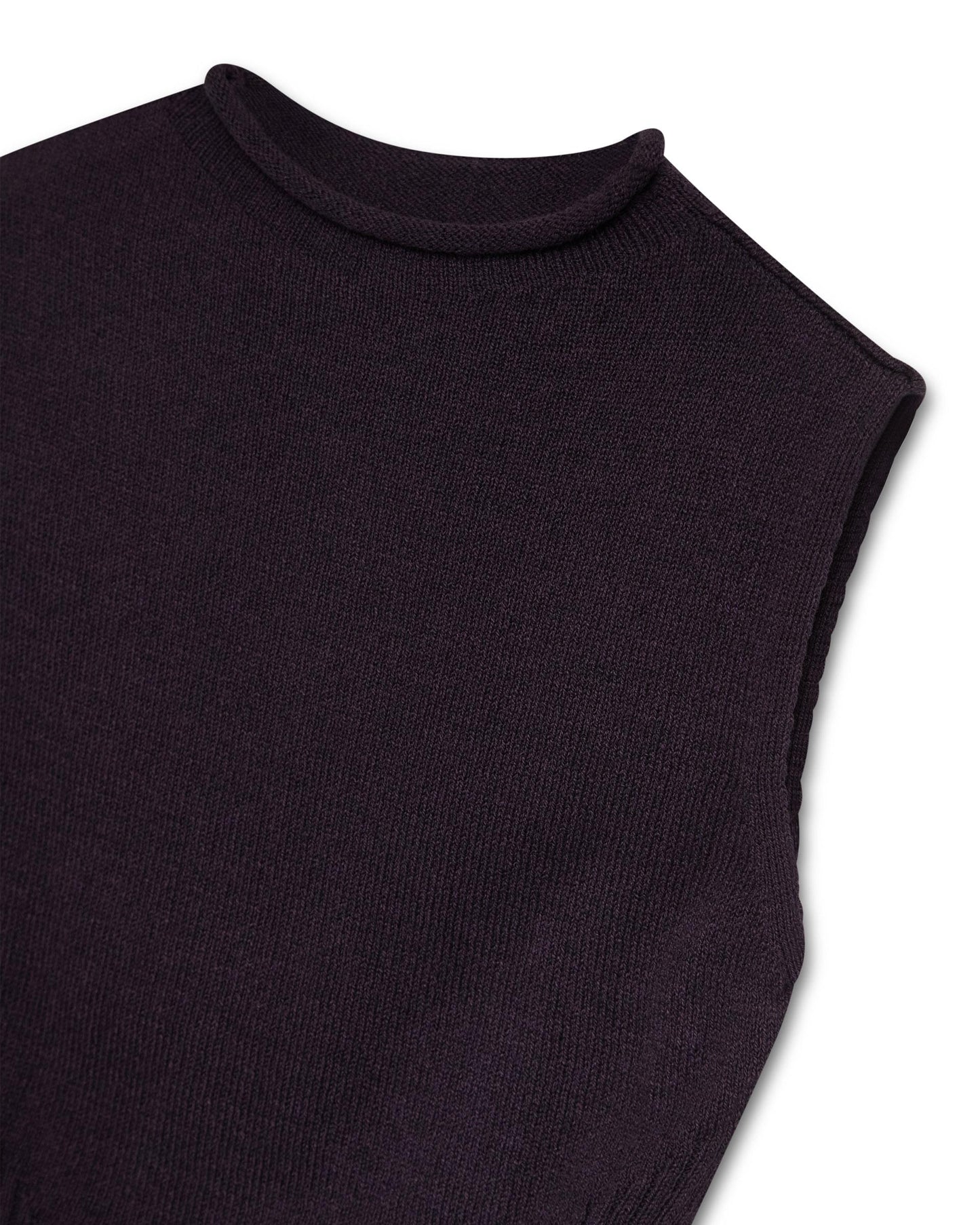 Top Punto Detalle Rib Morado