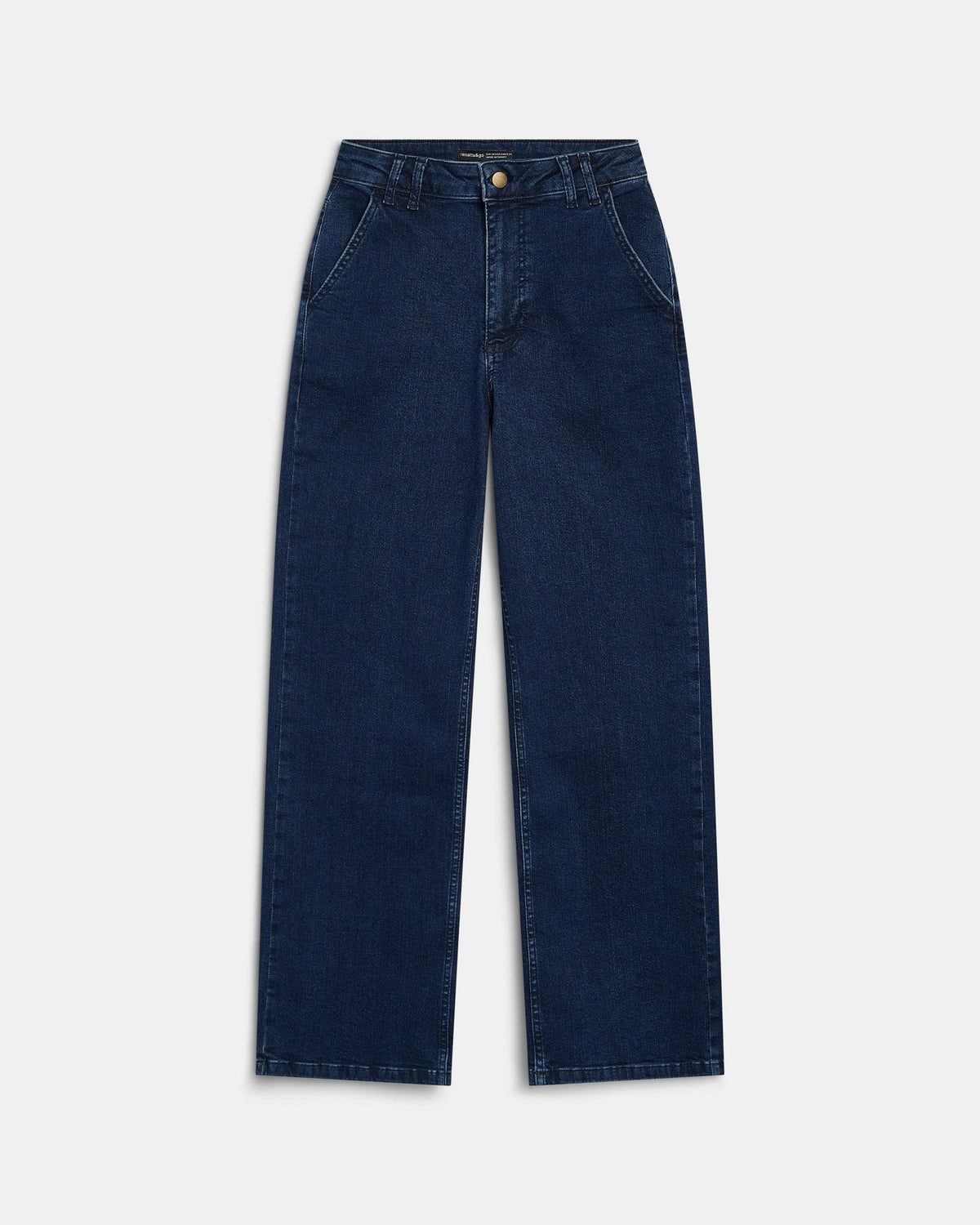 Jeans Doble Trabilla Azul Oscuro