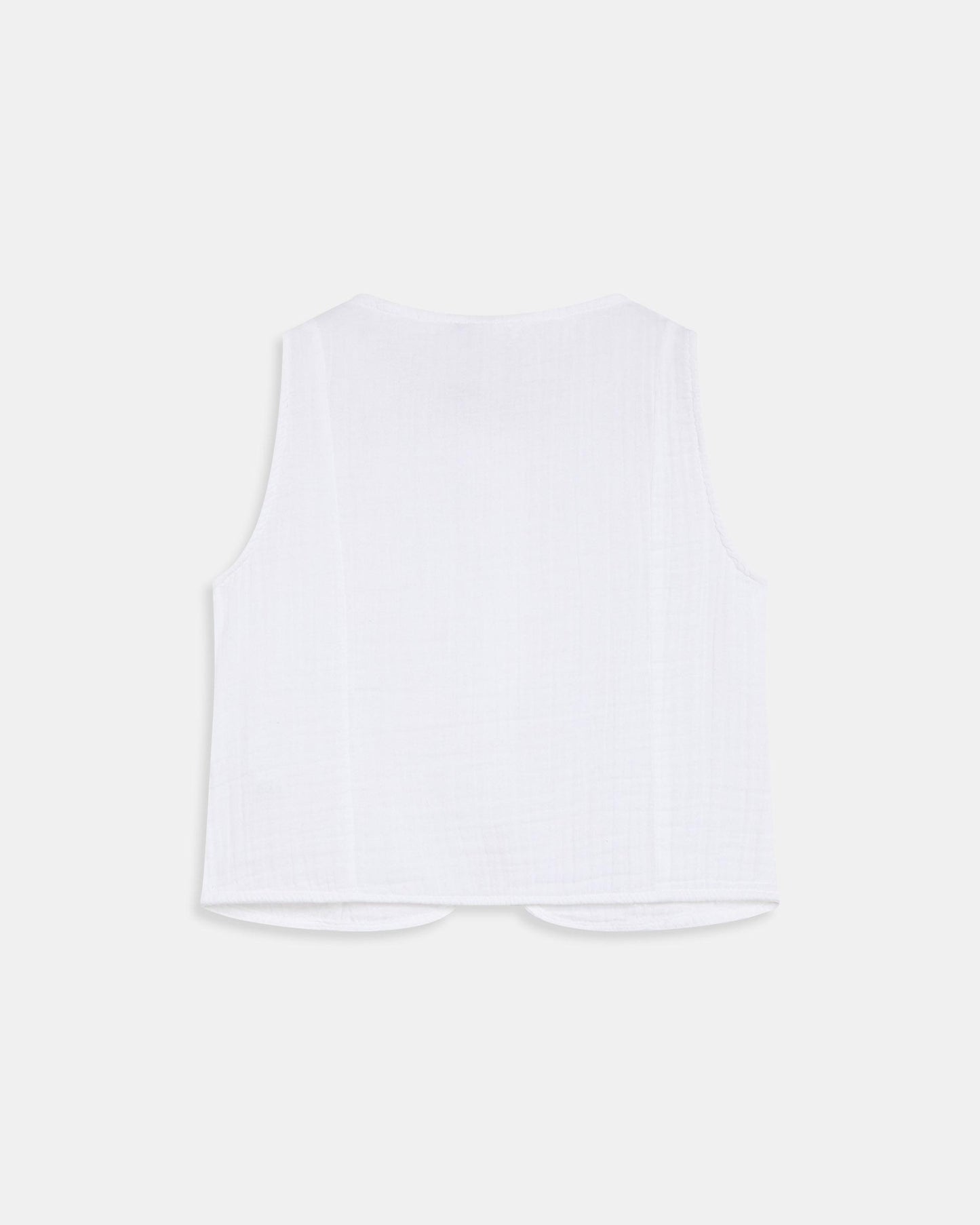 Top White Covered Buttons