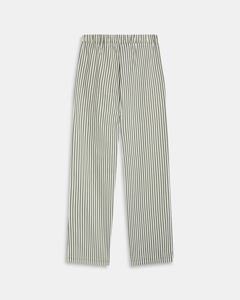 Striped Jeans with Contrast Green Pockets