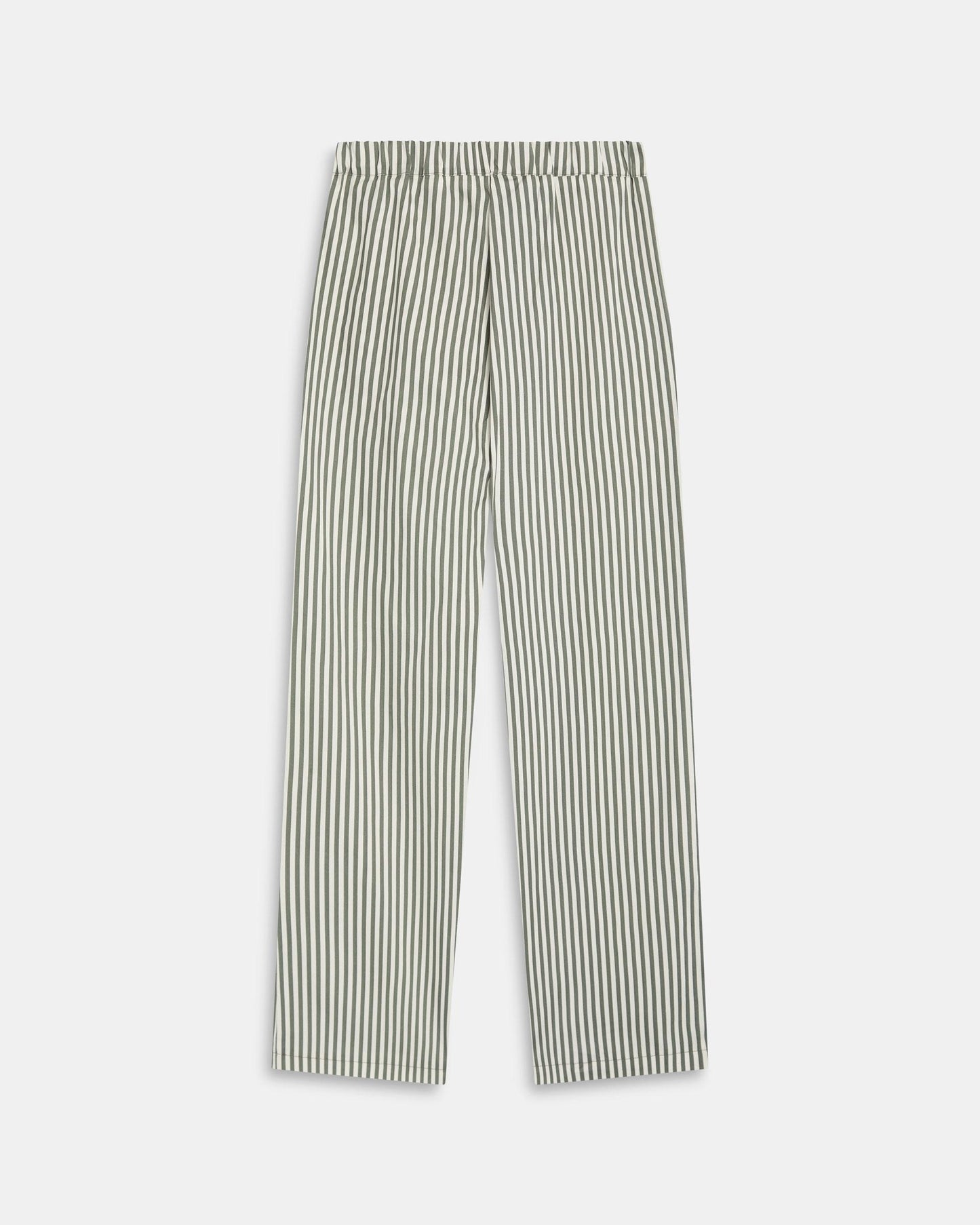 Striped Jeans with Contrast Green Pockets