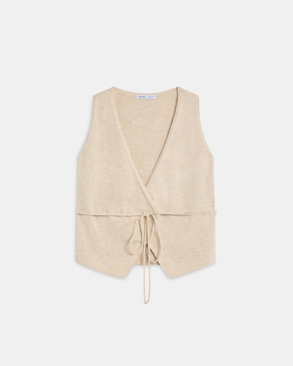 Top Maille Croisé Écru