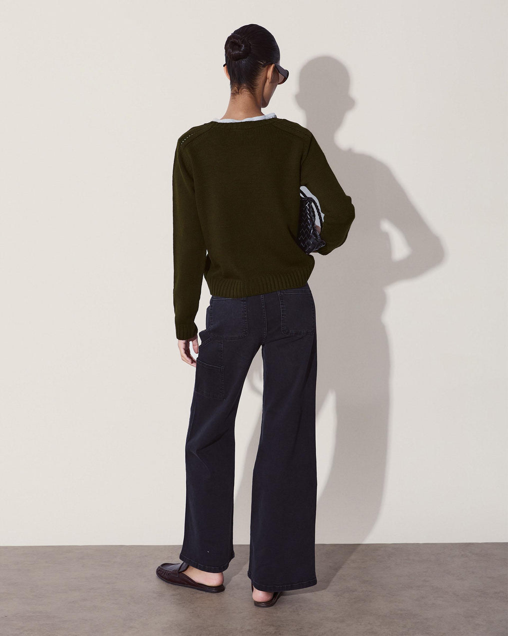 Jersey Detalle Hombros Verde Oscuro