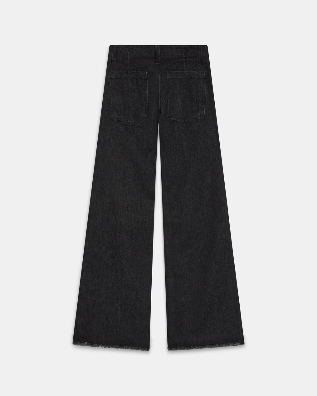 Black Double Button Waist Jeans