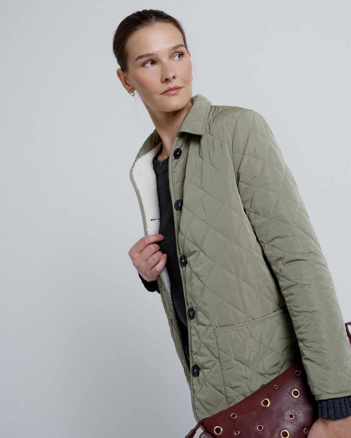 White Reversible Sheepskin Coat