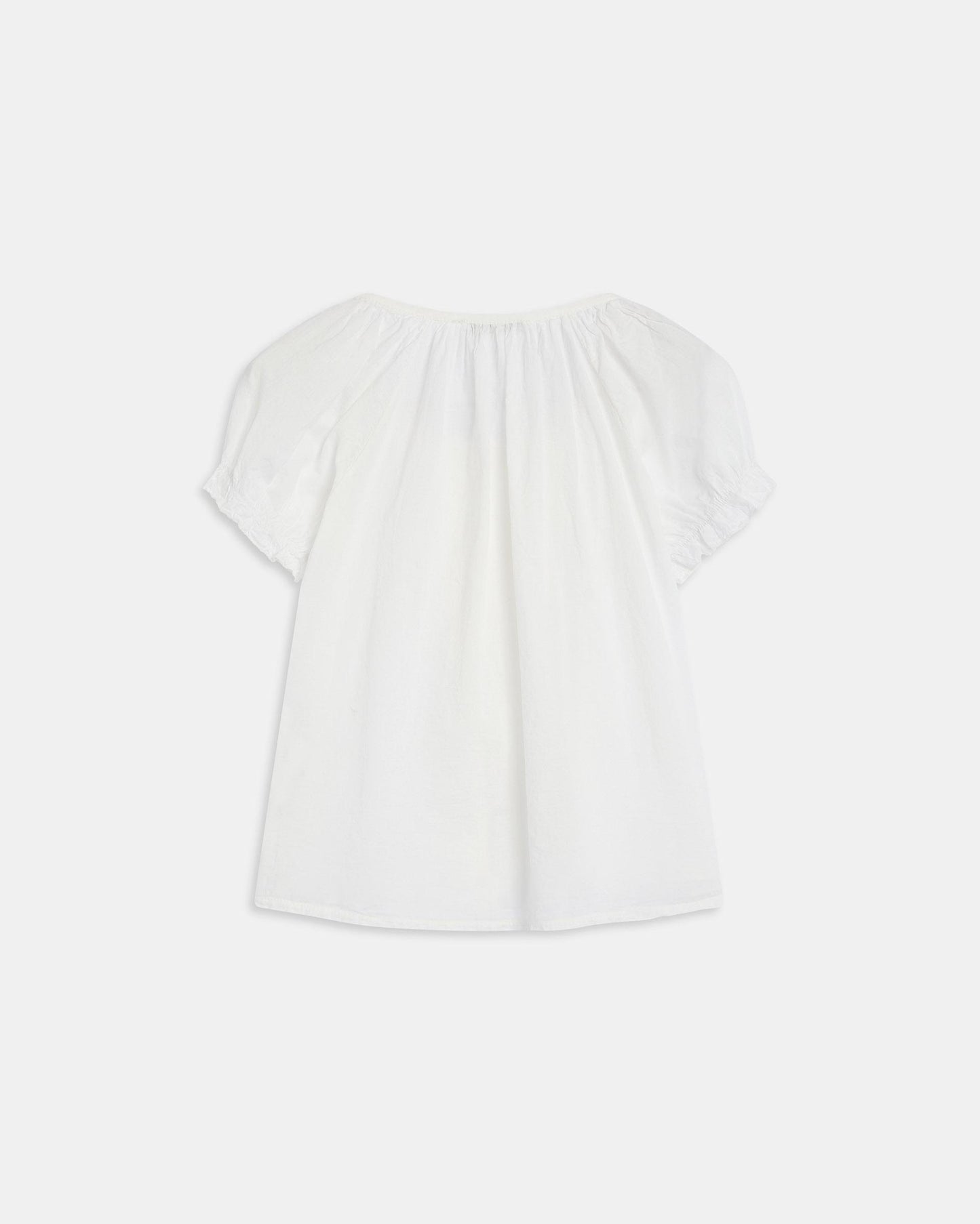 Blusa Botones Volantes Ondas Blanca