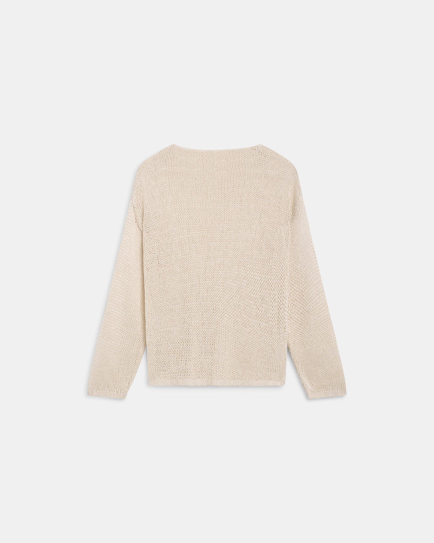 Jersey Calado Cuello Pico Beige
