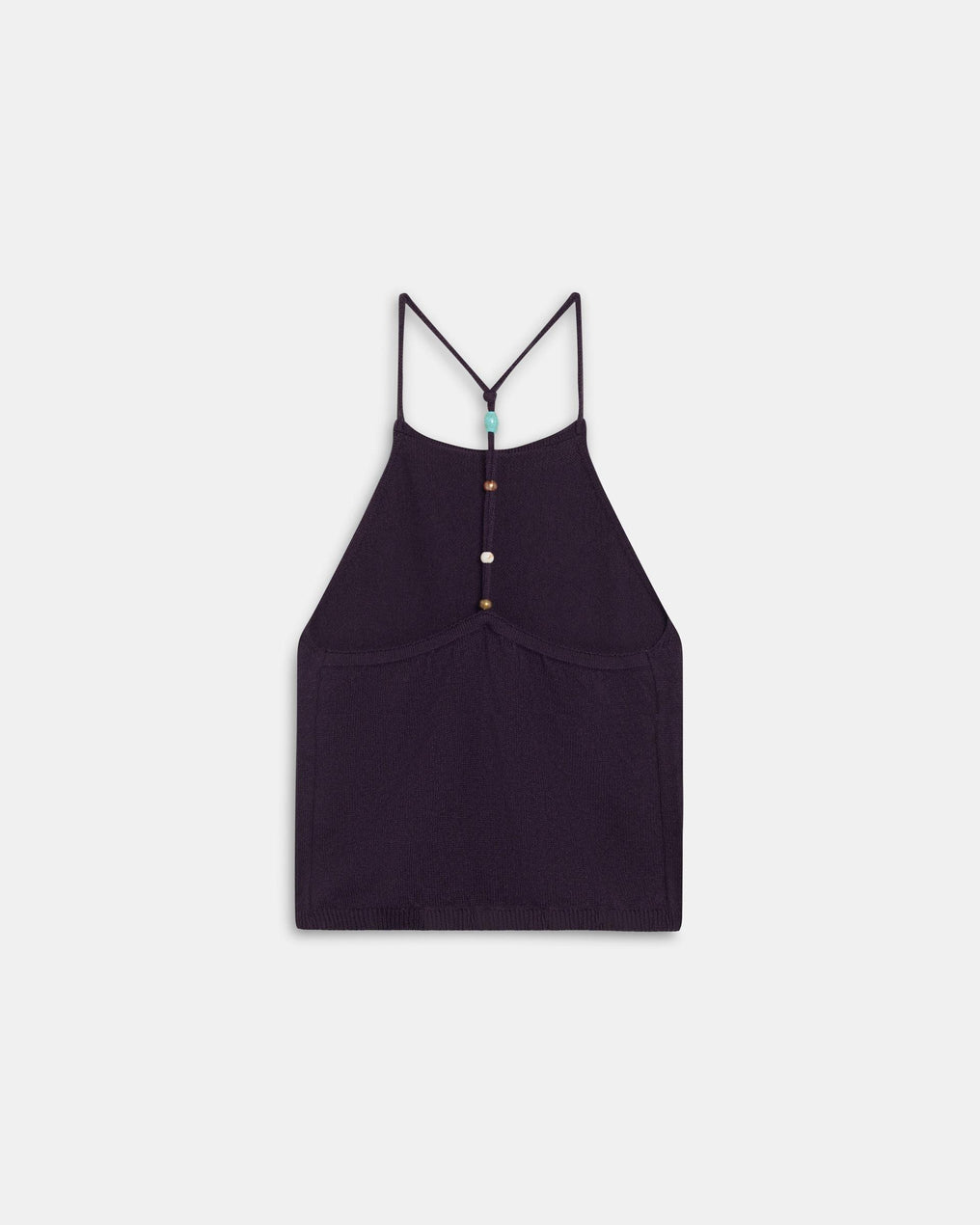 Top de Malha Costas Contas Roxo