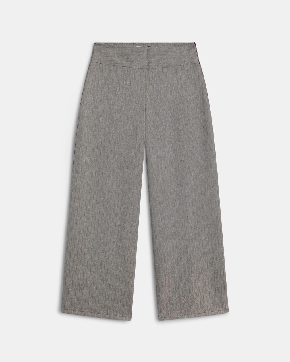Pantalón Cinturilla Fajin Rayas Taupe