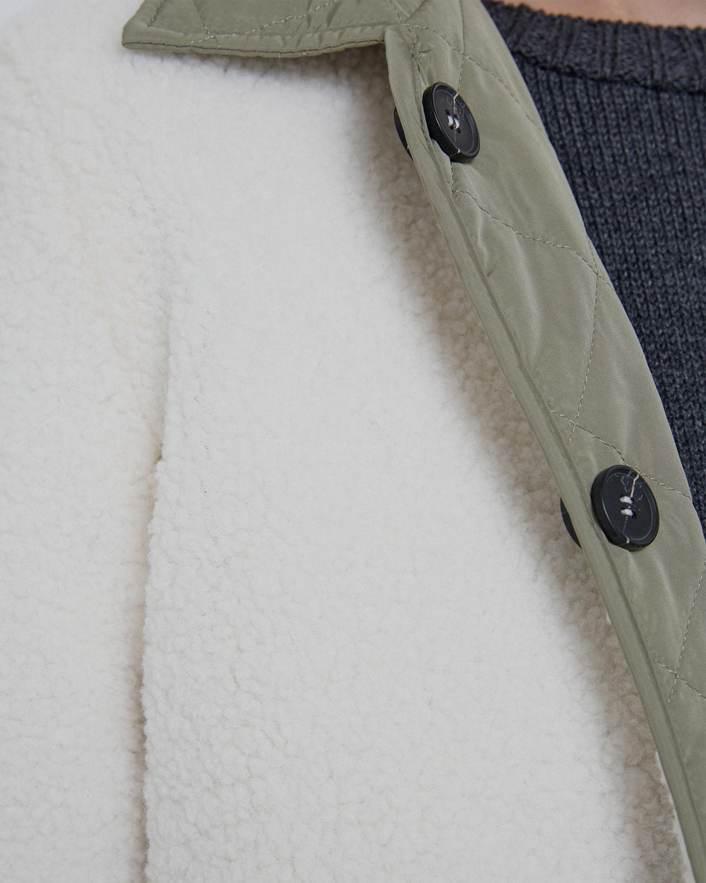 White Reversible Sheepskin Coat