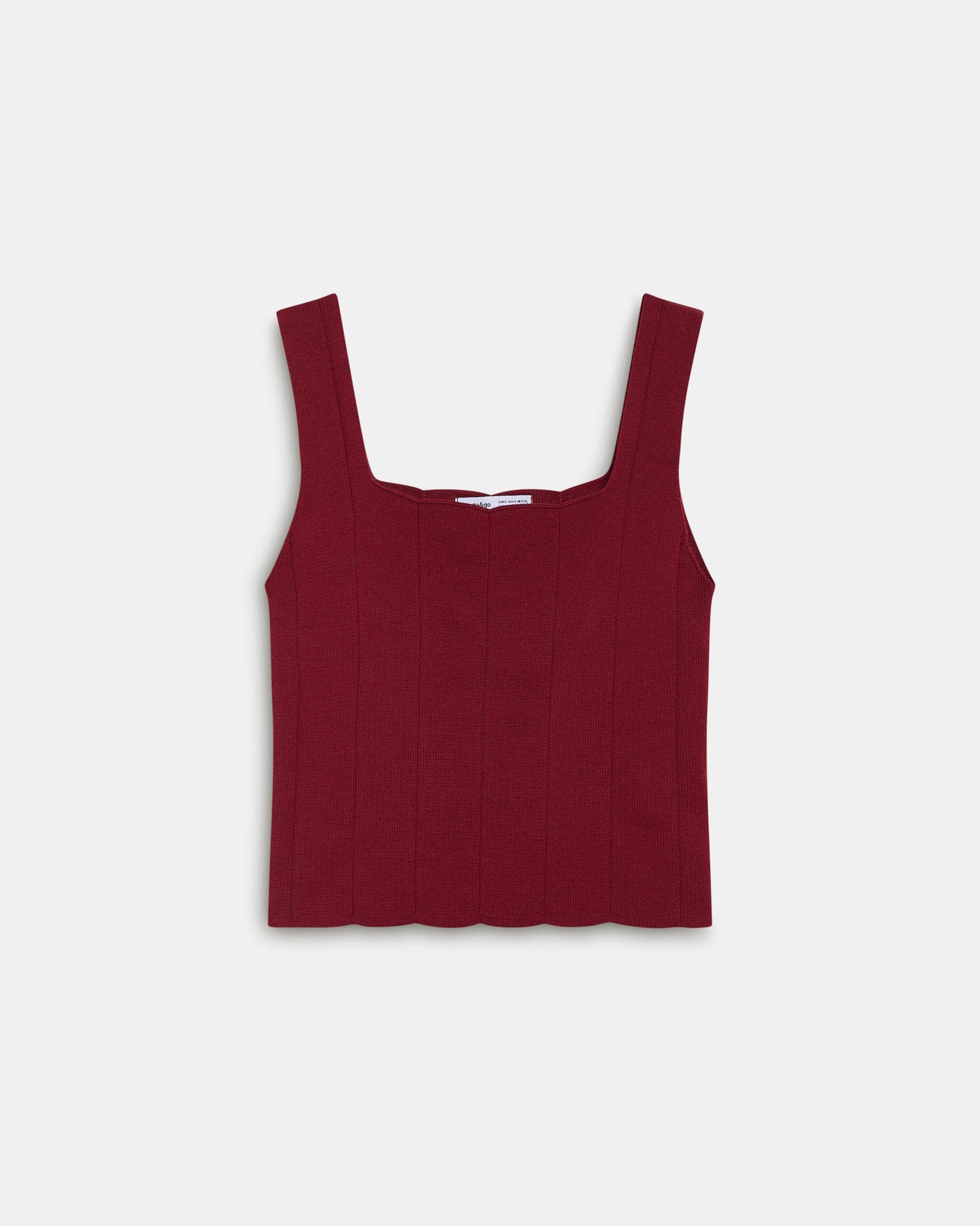 Top Corsetero Punto Granate