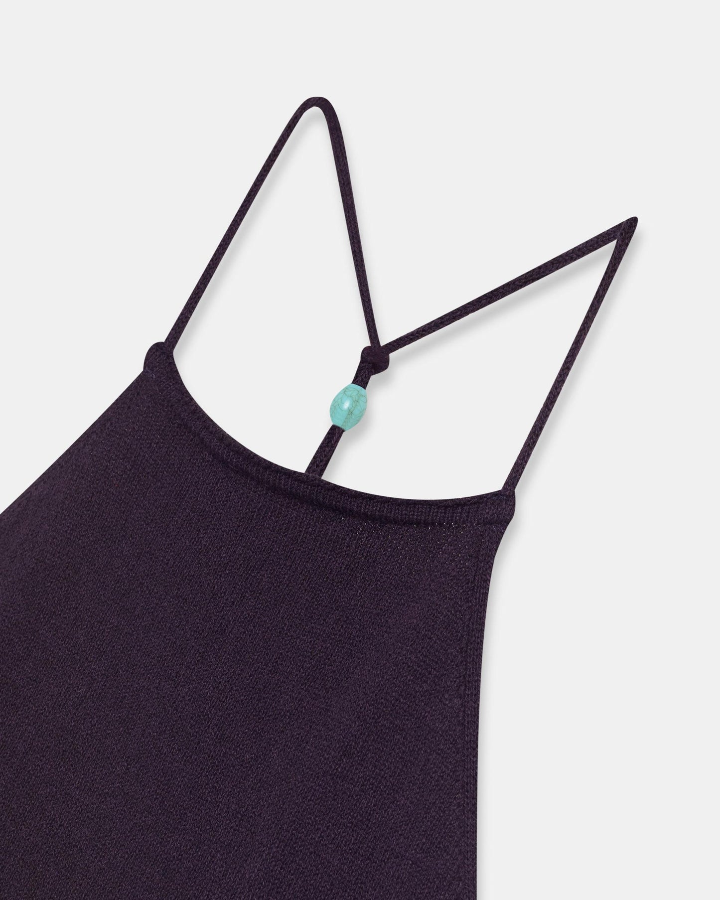 Top de Malha Costas Contas Roxo