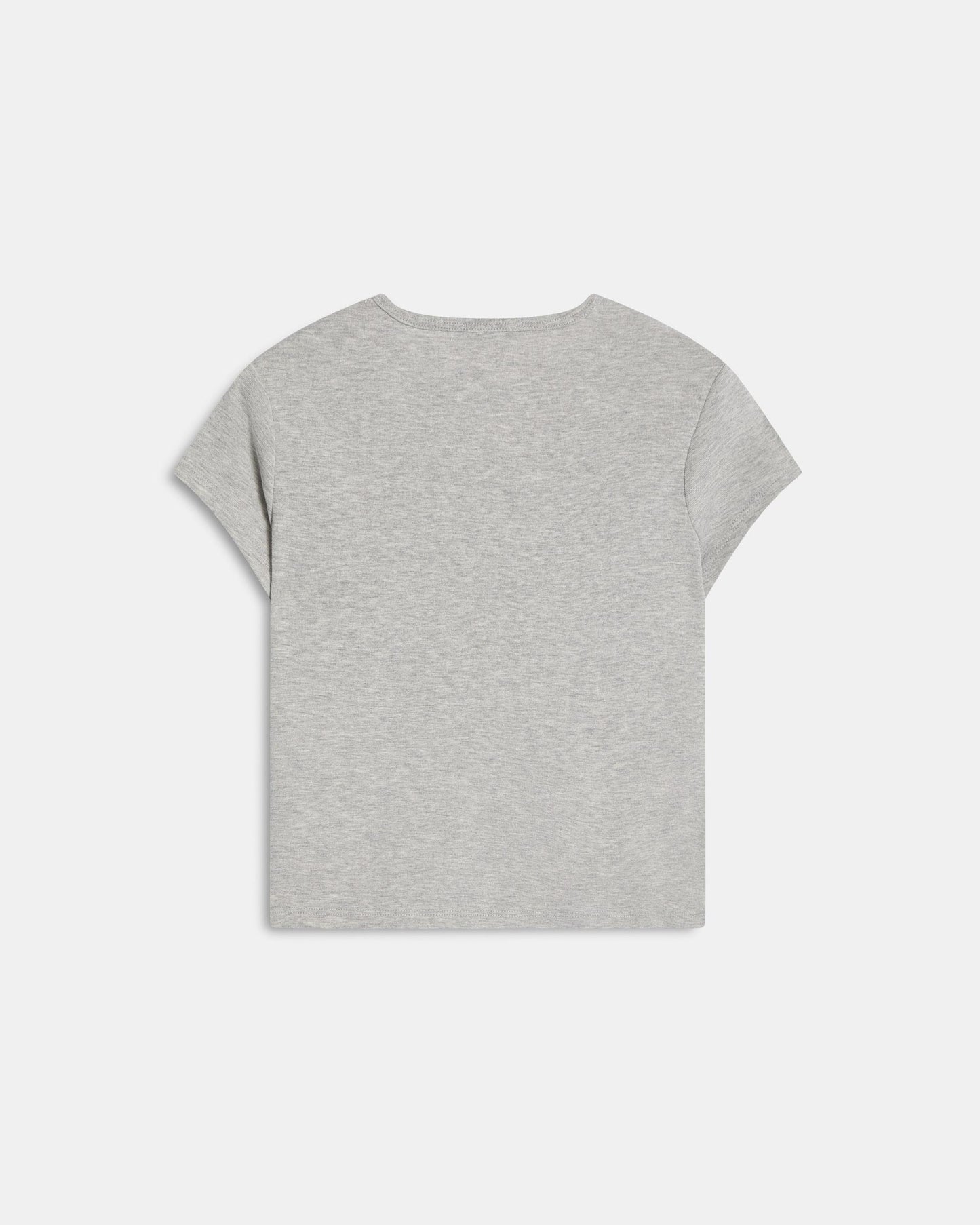 Camiseta Básica Manga Corta Gris