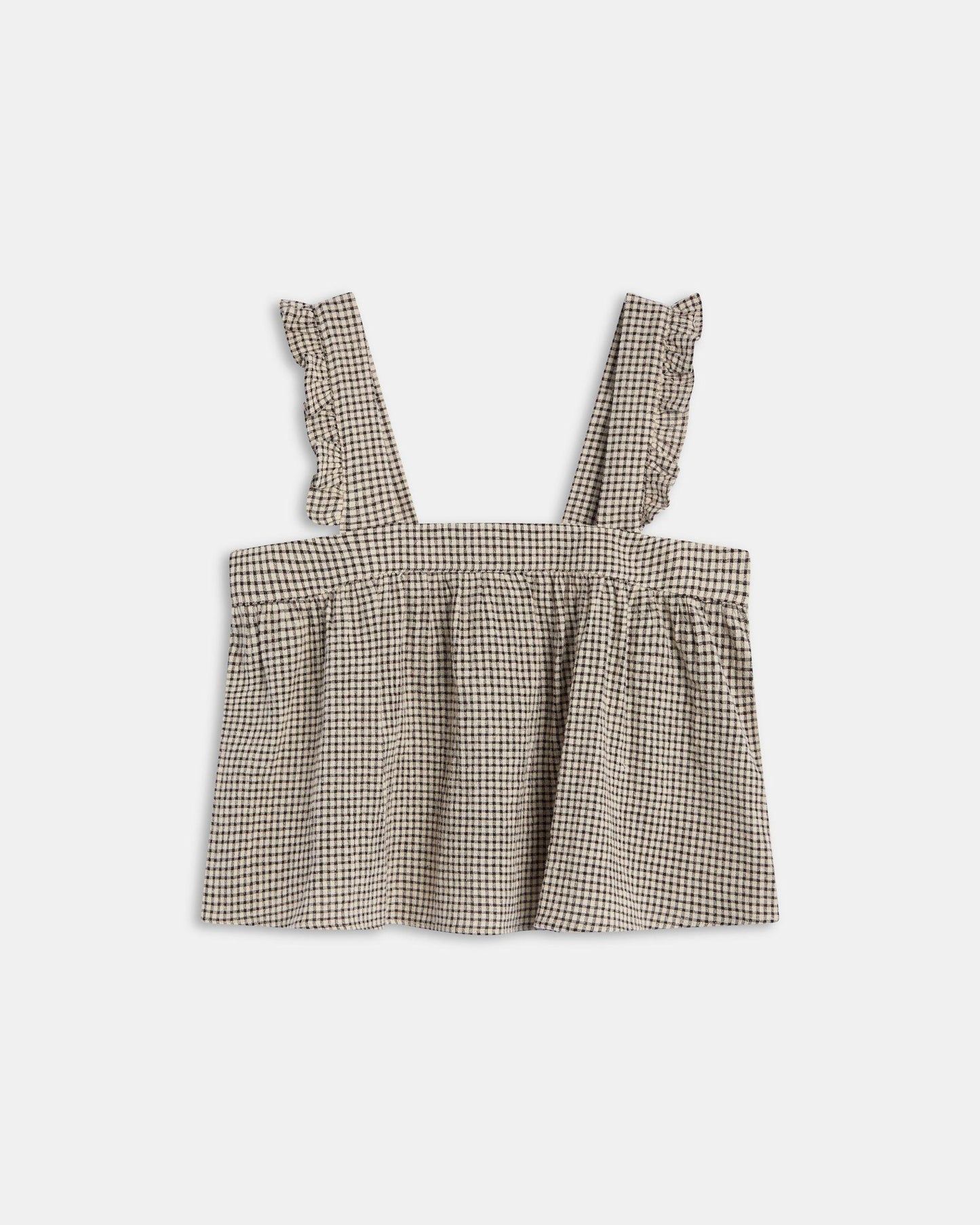 Top Carreaux Seersucker Beige