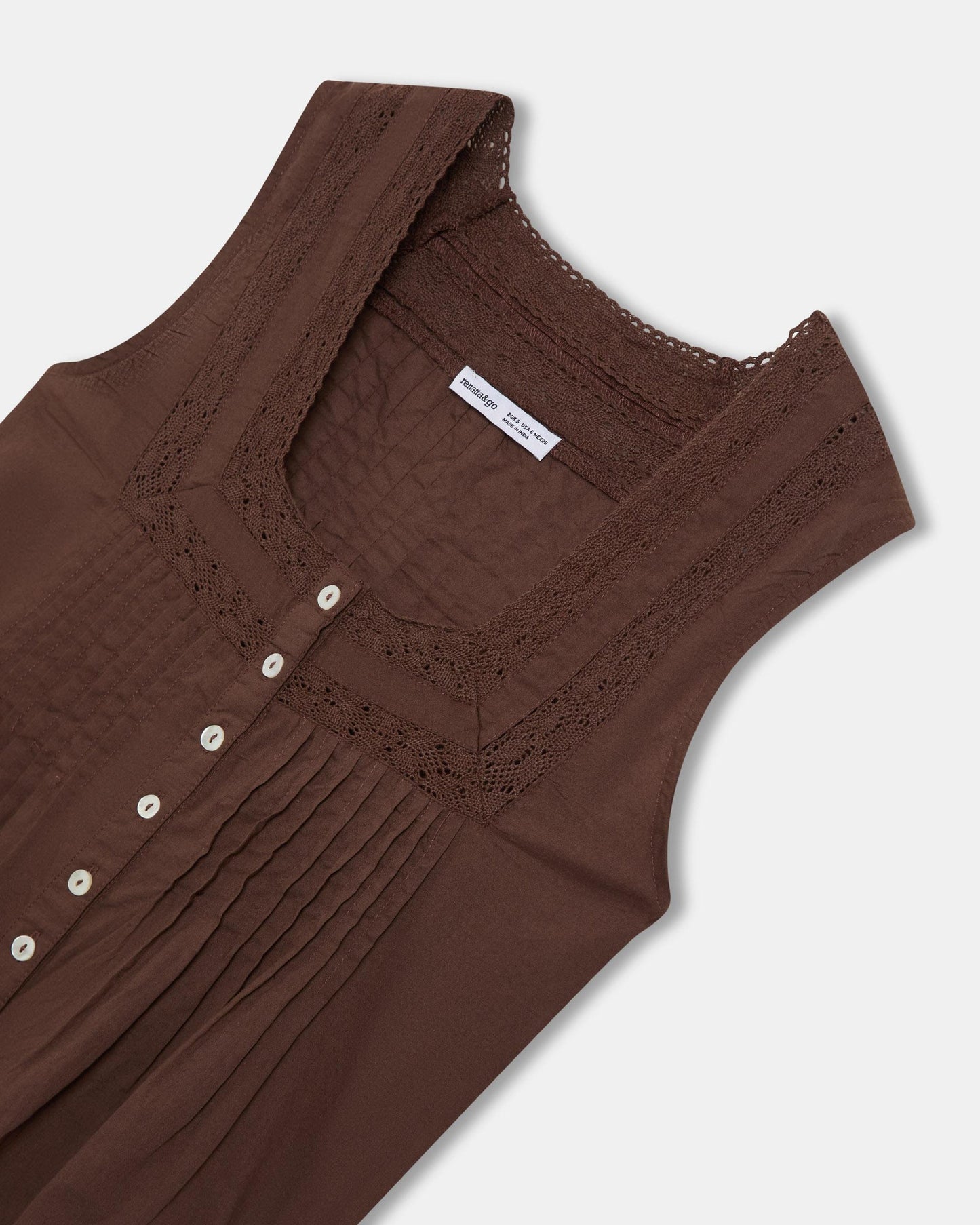 Brown Lace Tops