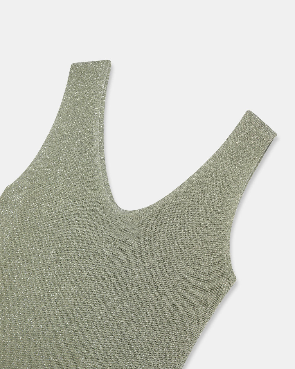 Top Bretelles Lurex Vert